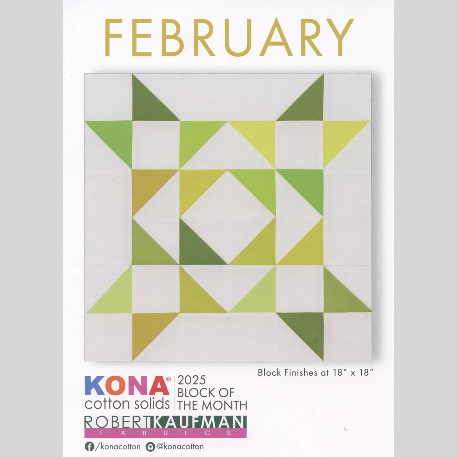 Kona Cotton Solids 2025 Block of the Month Bundle - Image 4
