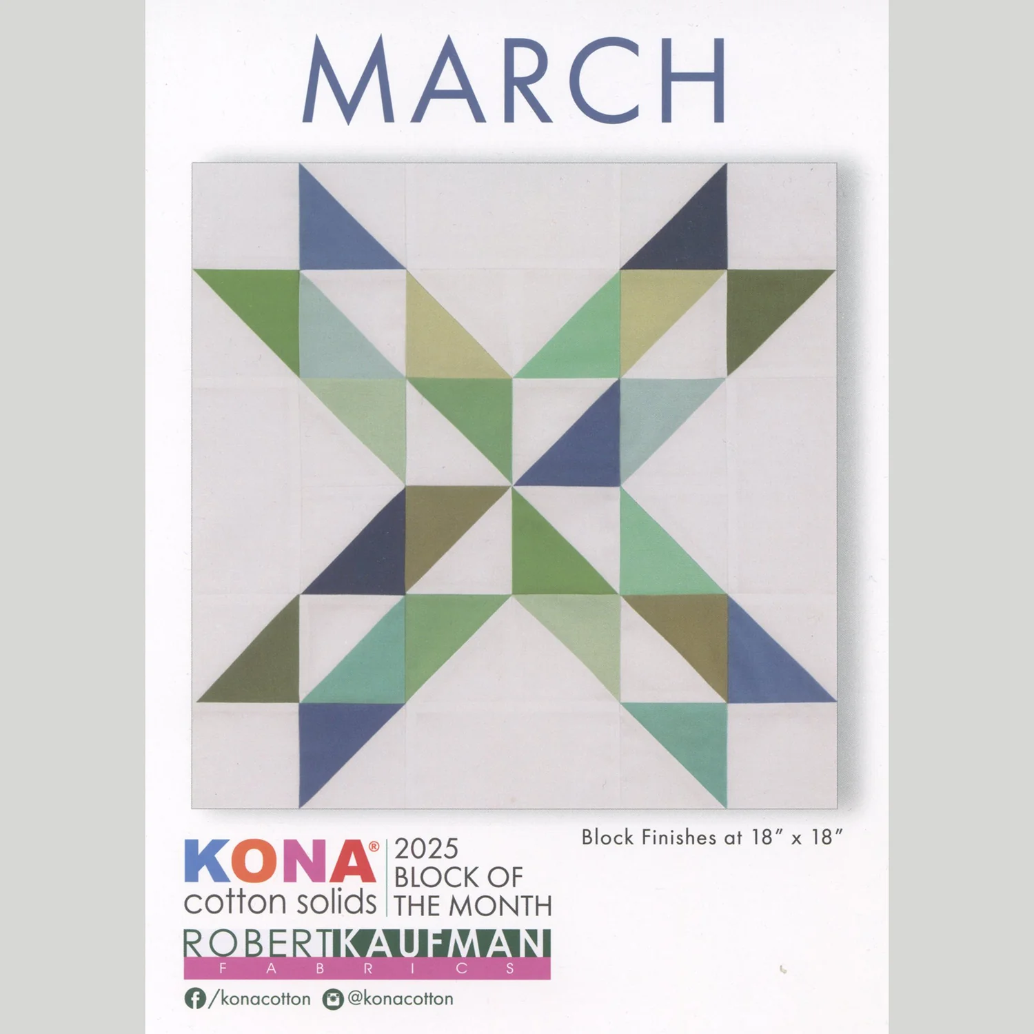 Kona Cotton Solids 2025 Block of the Month Bundle - Image 5