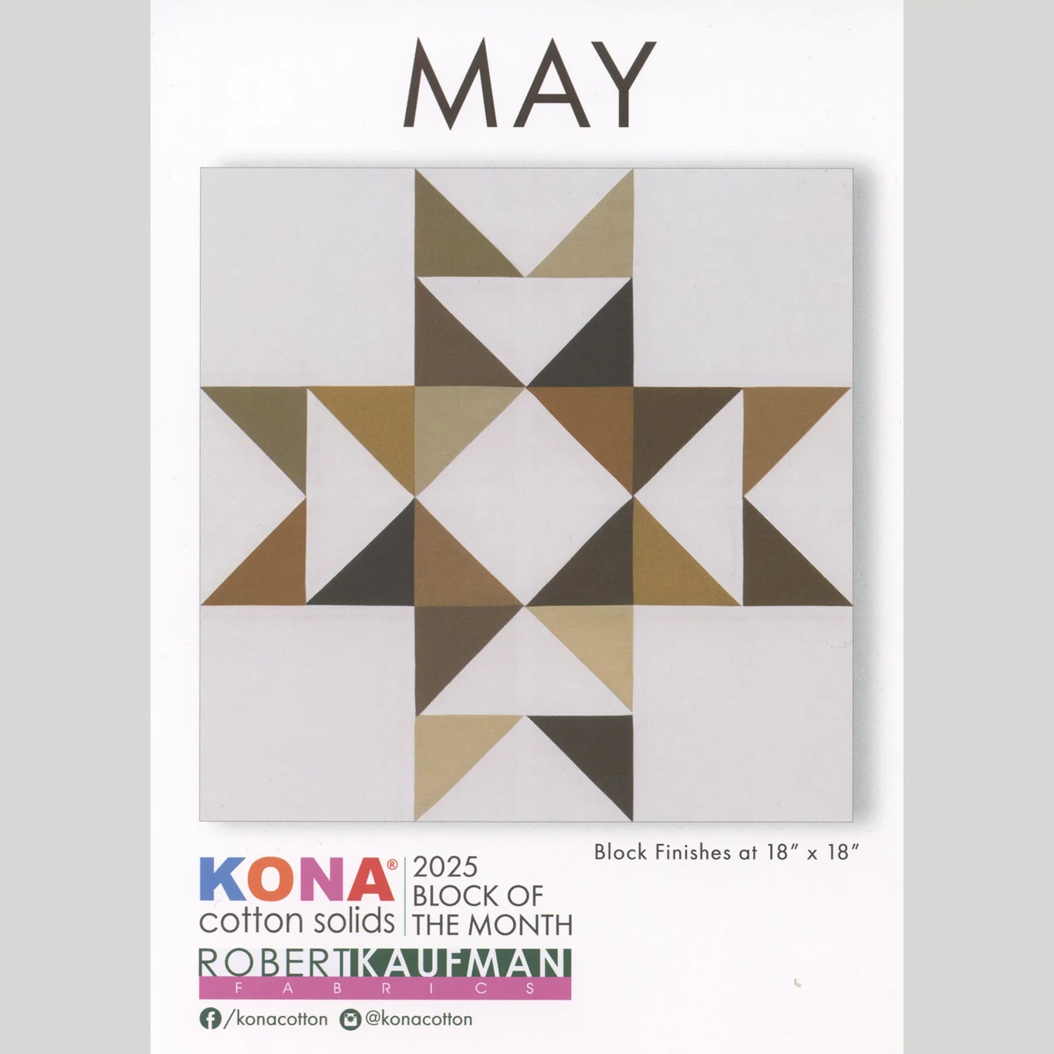 Kona Cotton Solids 2025 Block of the Month Bundle - Image 7