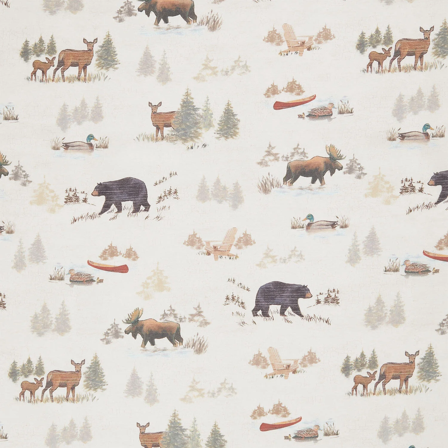 Lake & Lodge - Toile Cream Yardage