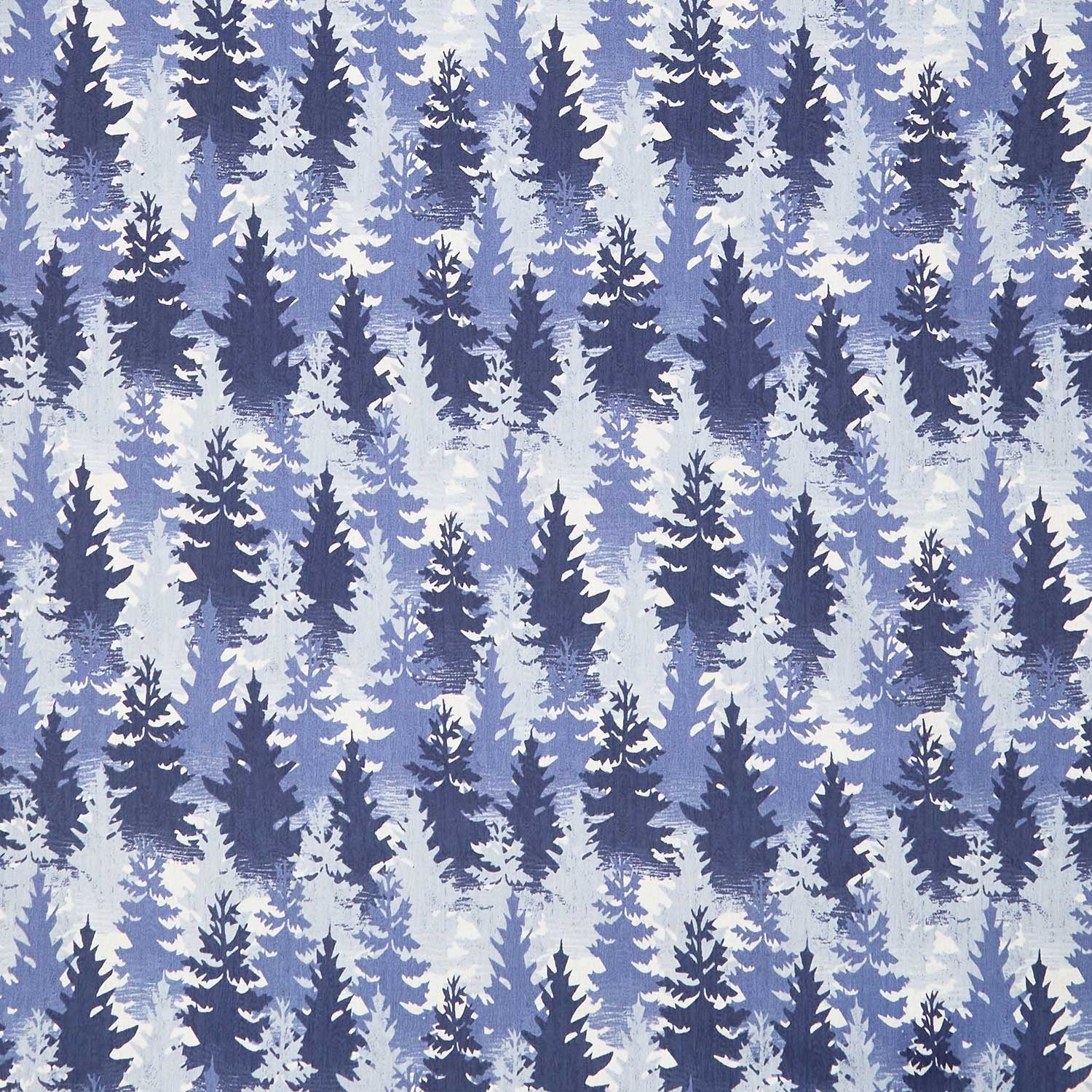 Lake Retreat - Packed Trees Navy Yardage
