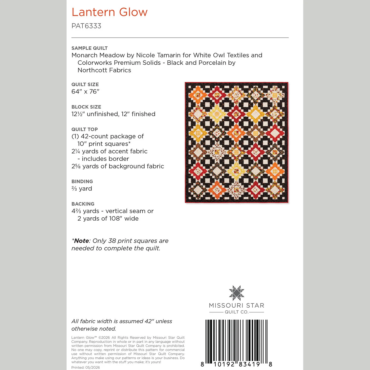Lantern Glow Quilt Pattern by Missouri Star - Image 2