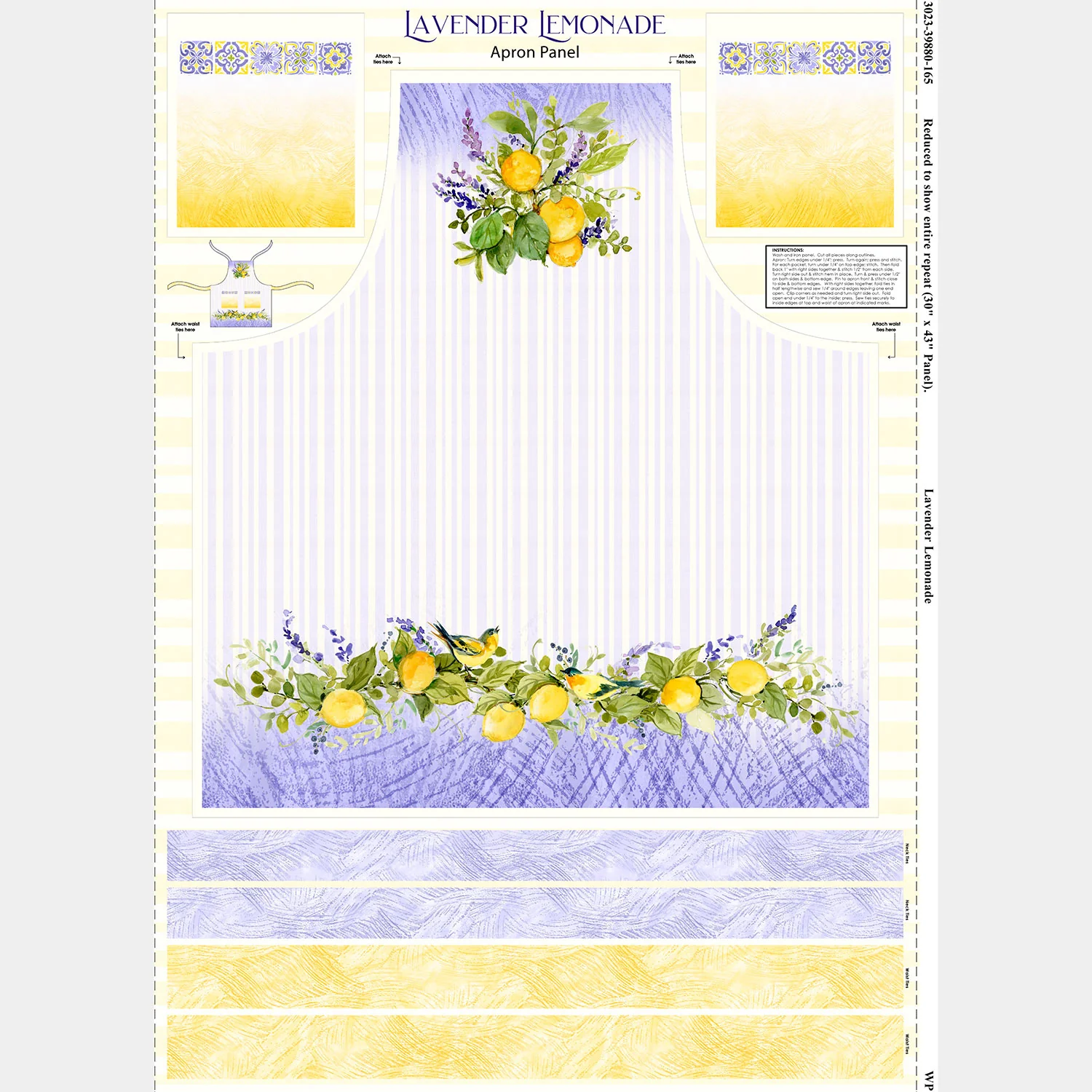 Lavender Lemonade - Apron Multi Panel
