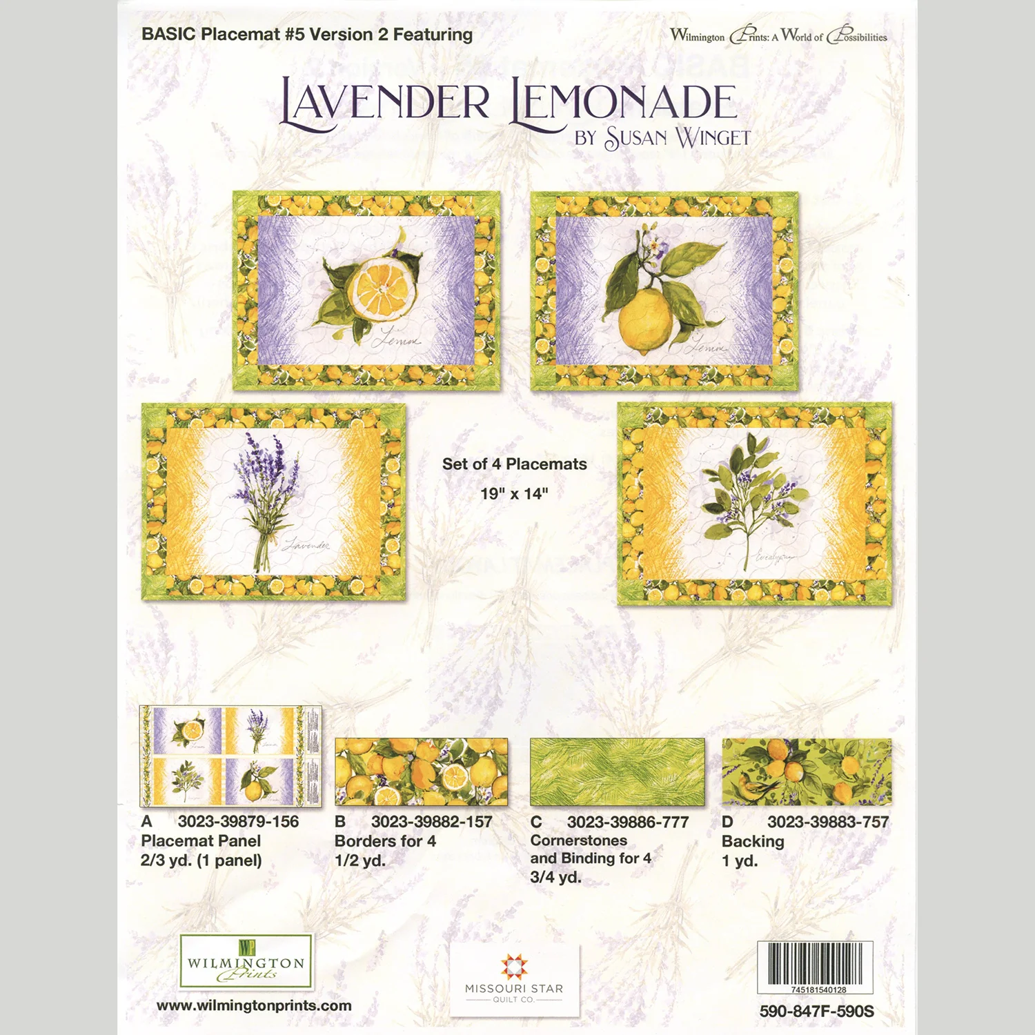 Lavender Lemonade Placemats Kit - Image 7