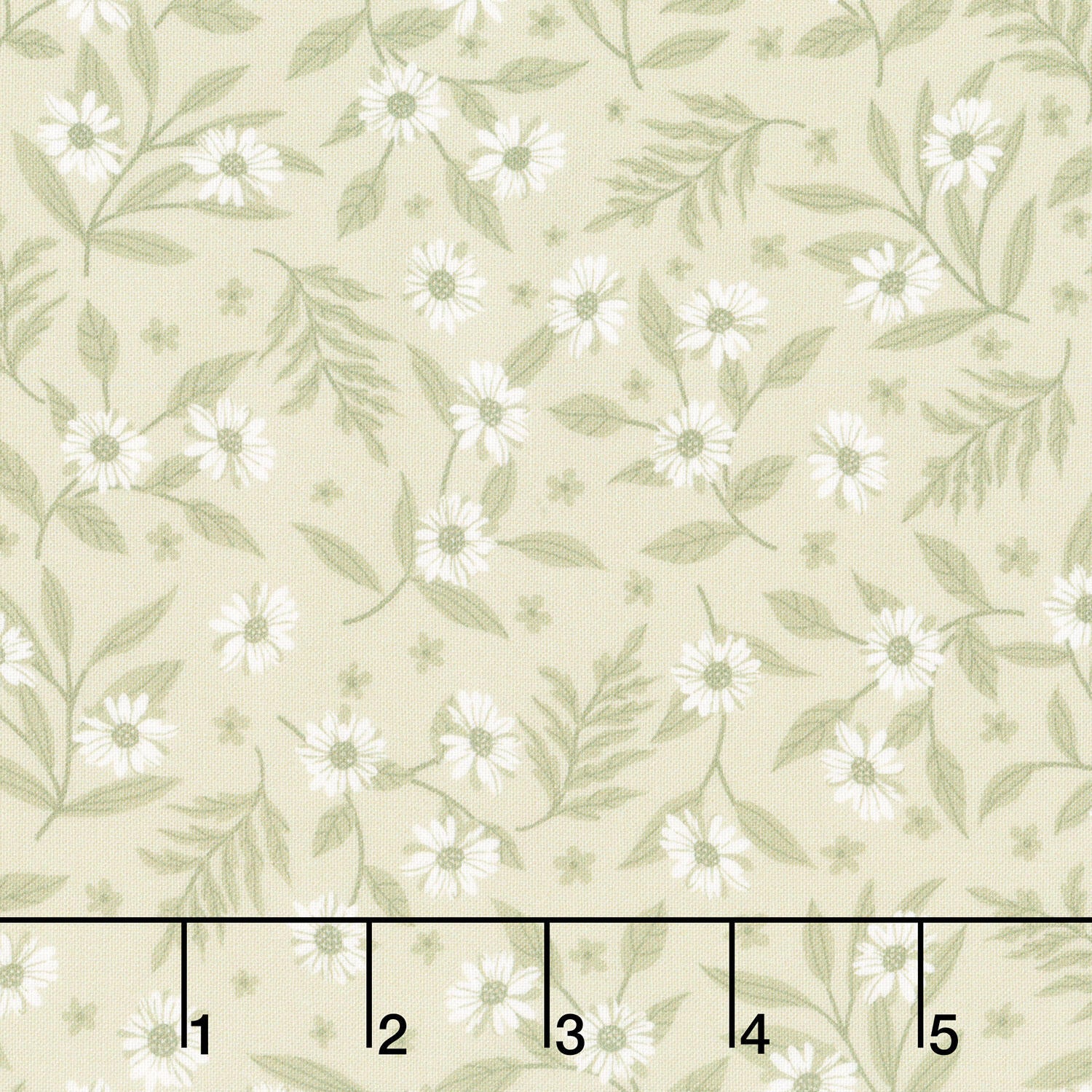 Layla - Daisy Dusty Green Yardage