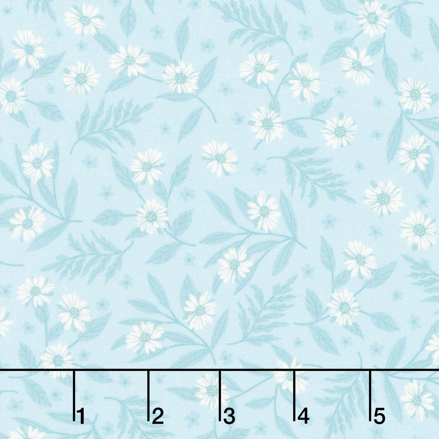 Layla - Daisy Serene Blue Yardage