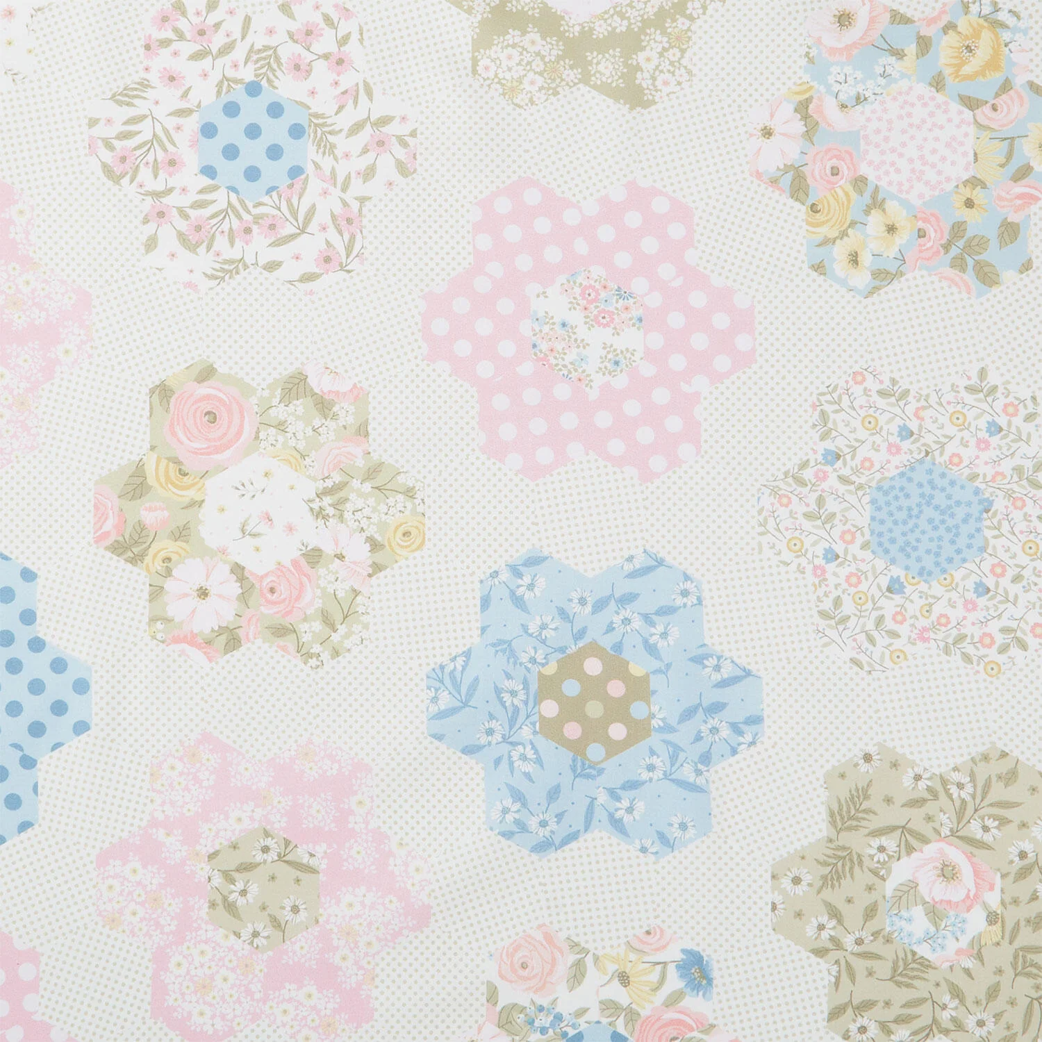 Layla - Grandma's Garden Cheater Quilt Multi Yardage