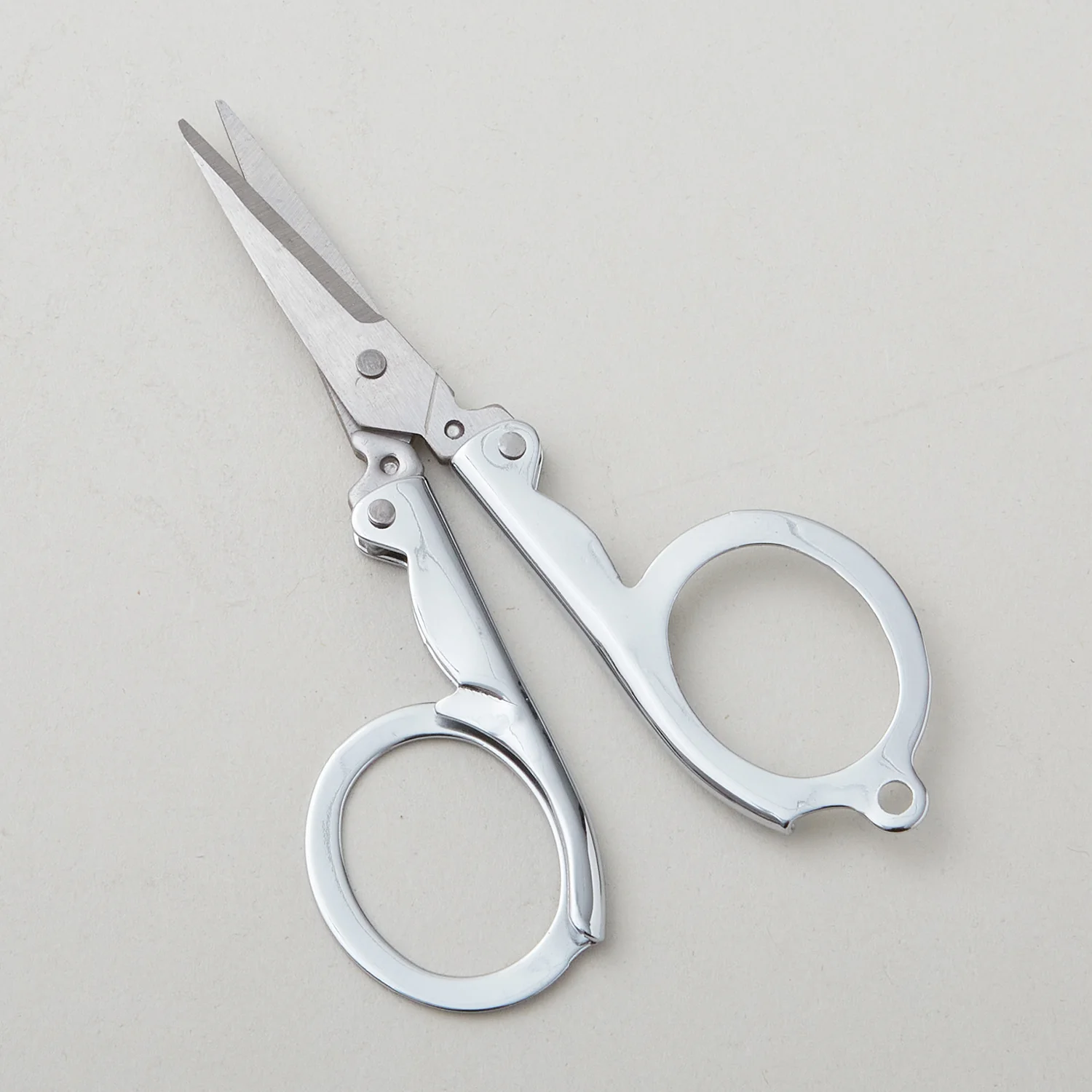Leather Scissor Pouch with Scissors - Picnic Florals - Image 3