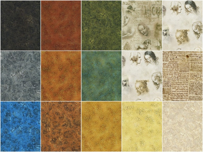 Leonardo Da Vinci Digitally Printed Fat Quarter Bundle - Image 5