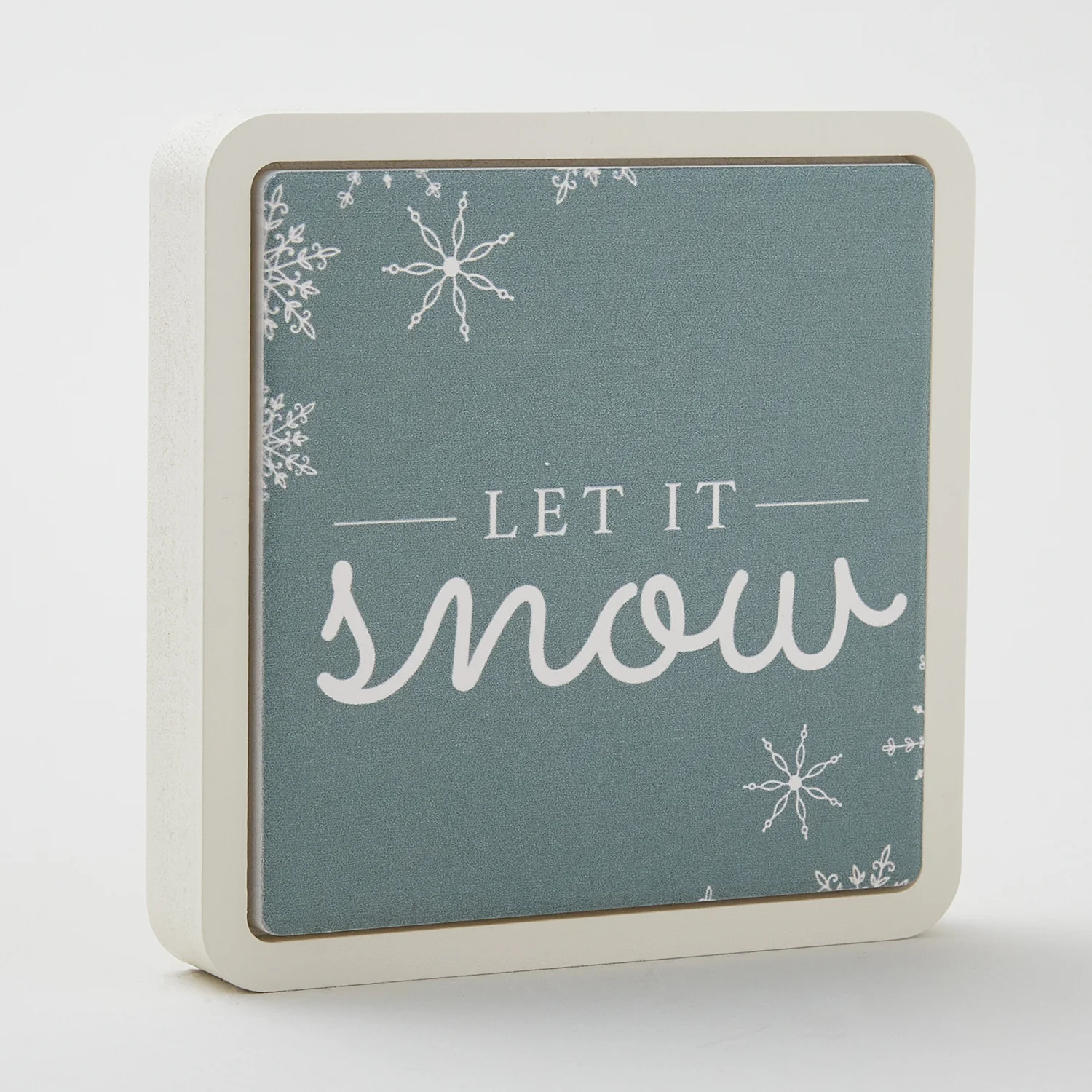Let It Snow Mini Ceramic Sign - Words