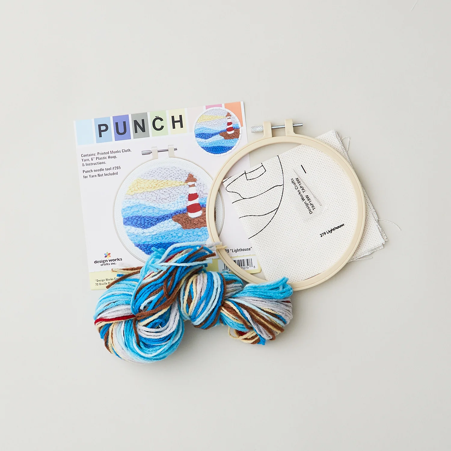 Lighthouse Punch Needle Embroidery Kit - Image 2