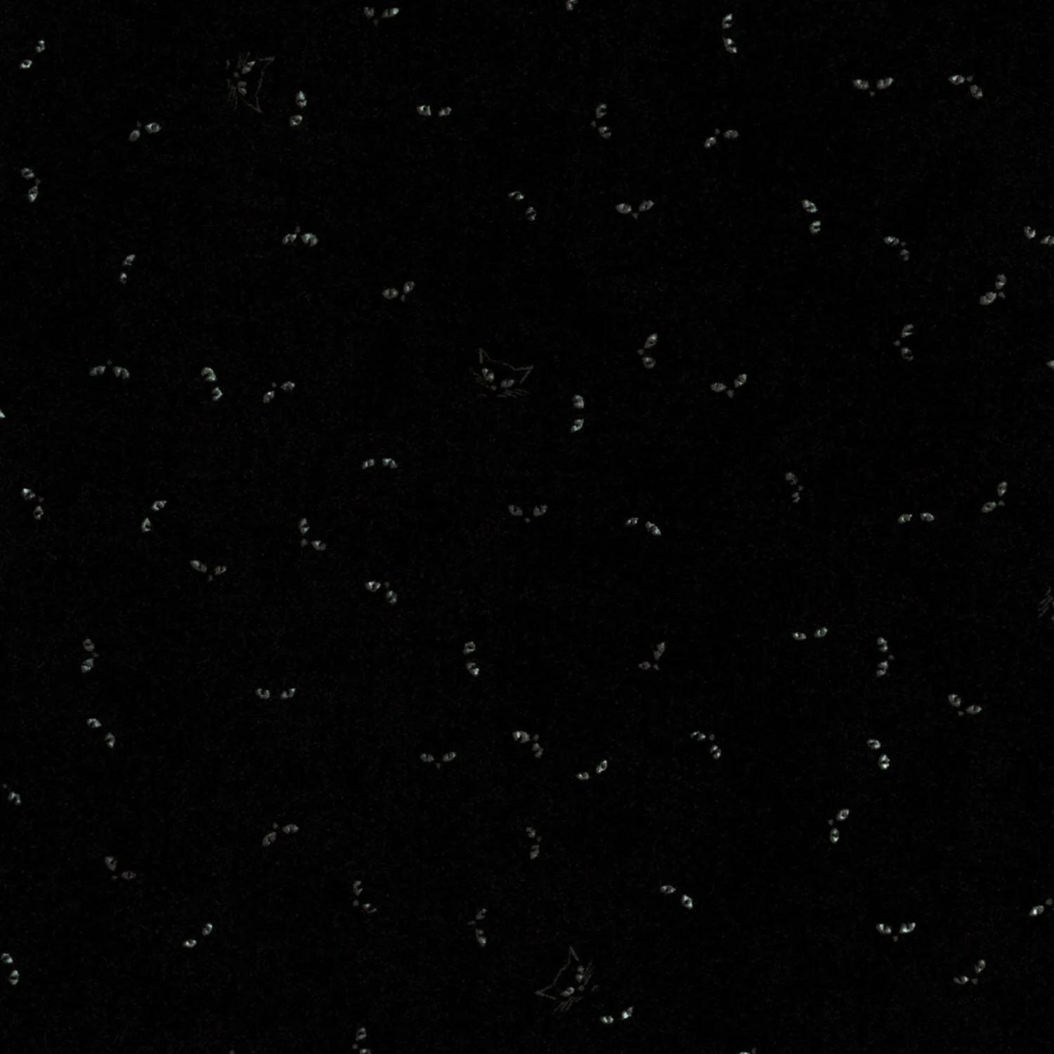 Lights Out - Cats Shadow Glow in the Dark Yardage - Image 2