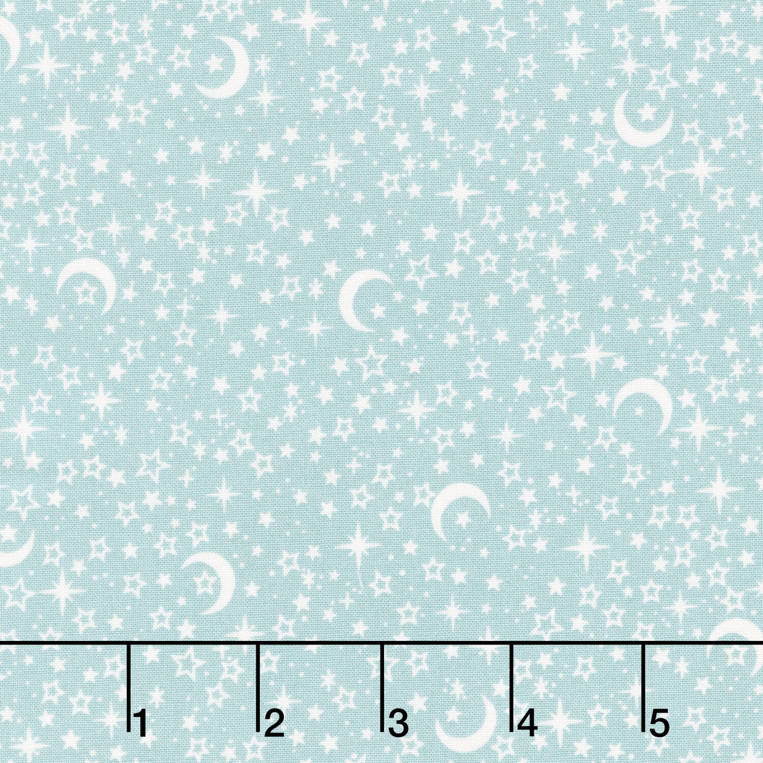 Little Ones - Stars Teal Yardage
