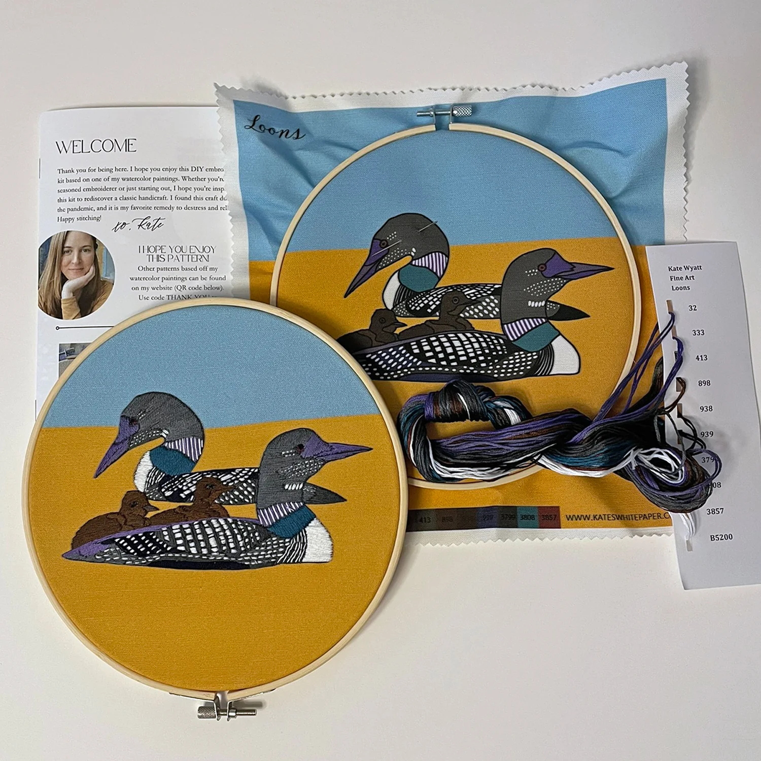 Loons Embroidery Kit - Image 2