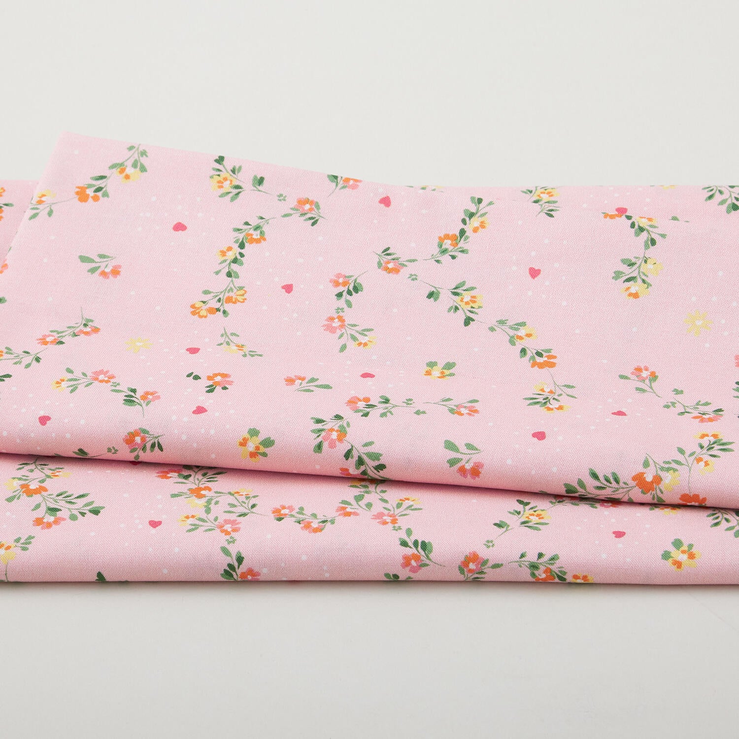 Love Grows Here - Floral Trellis Pink 2 Yard Cut