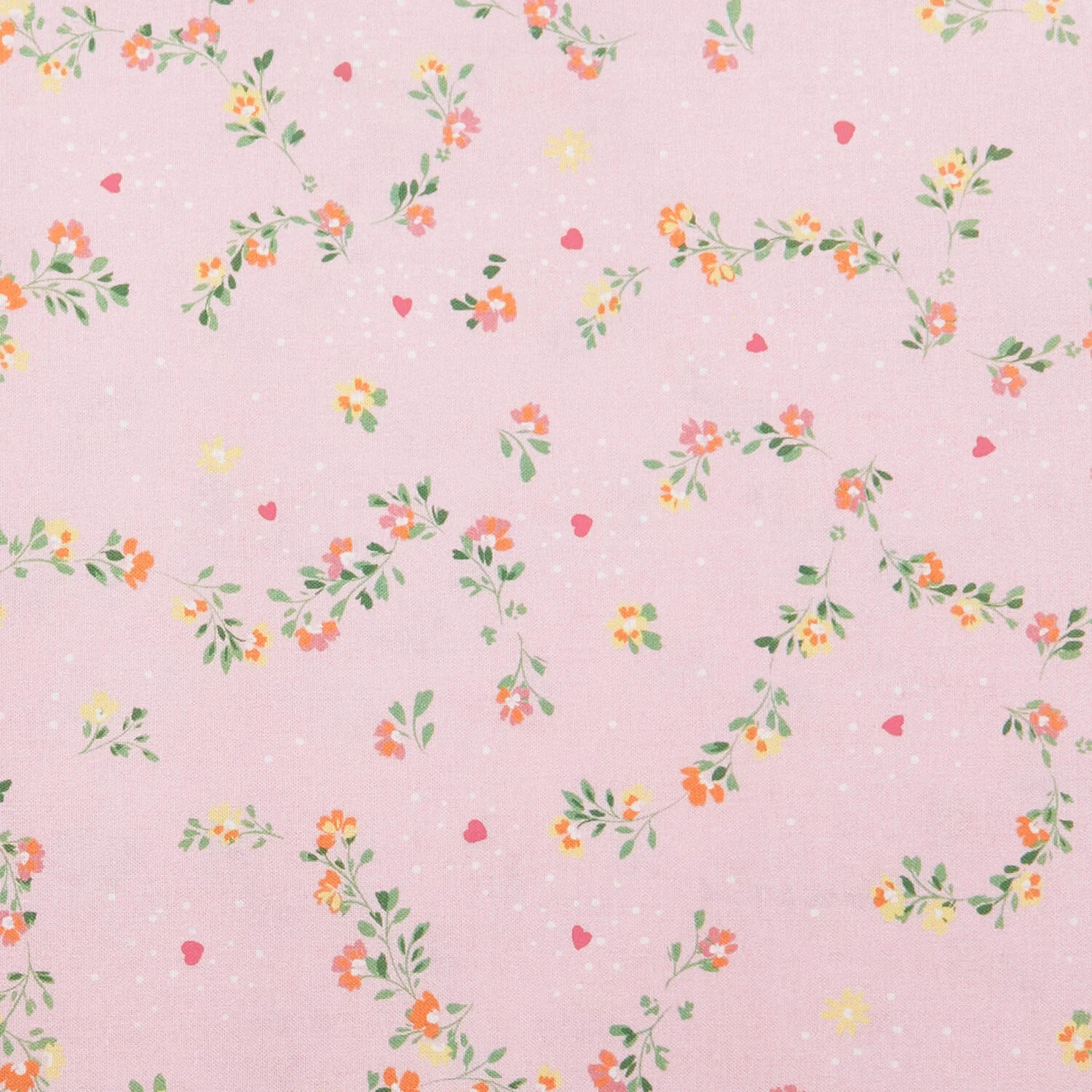 Love Grows Here - Floral Trellis Pink 2 Yard Cut - Image 2