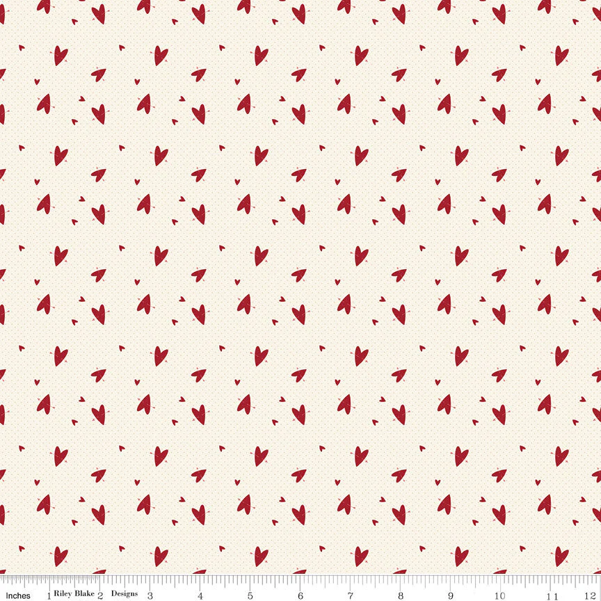 Love You Always - Hearts - Cream