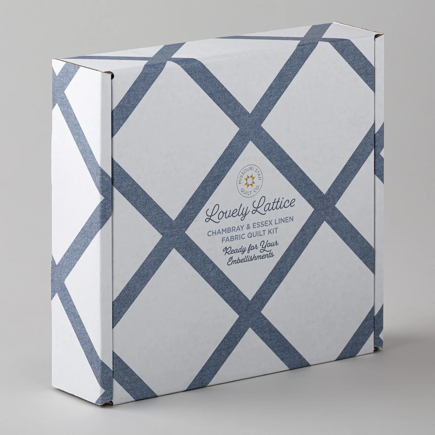 Lovely Lattice Fabric Kit - Chambray - Image 3