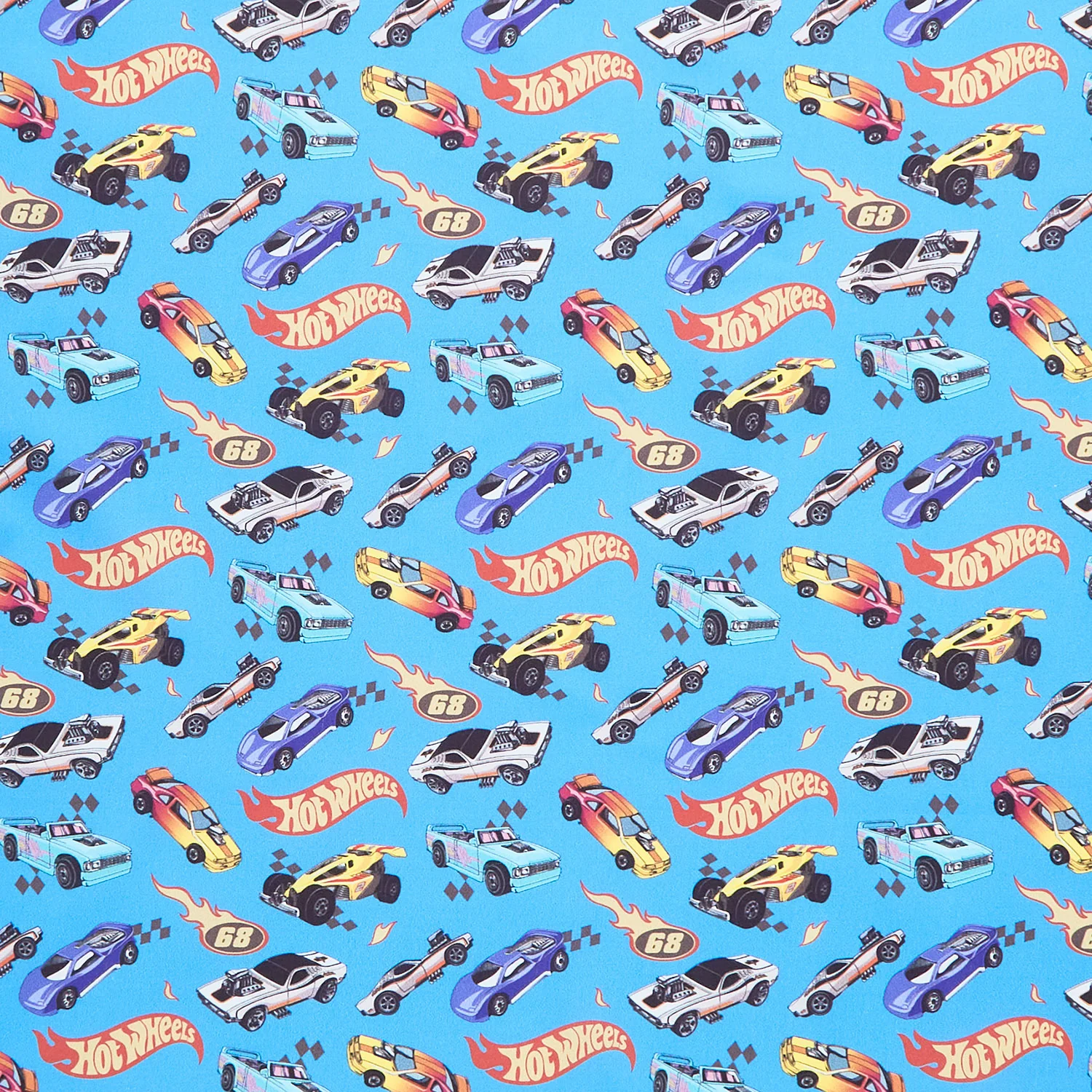 Made to Race - Car Race Blue Yardage