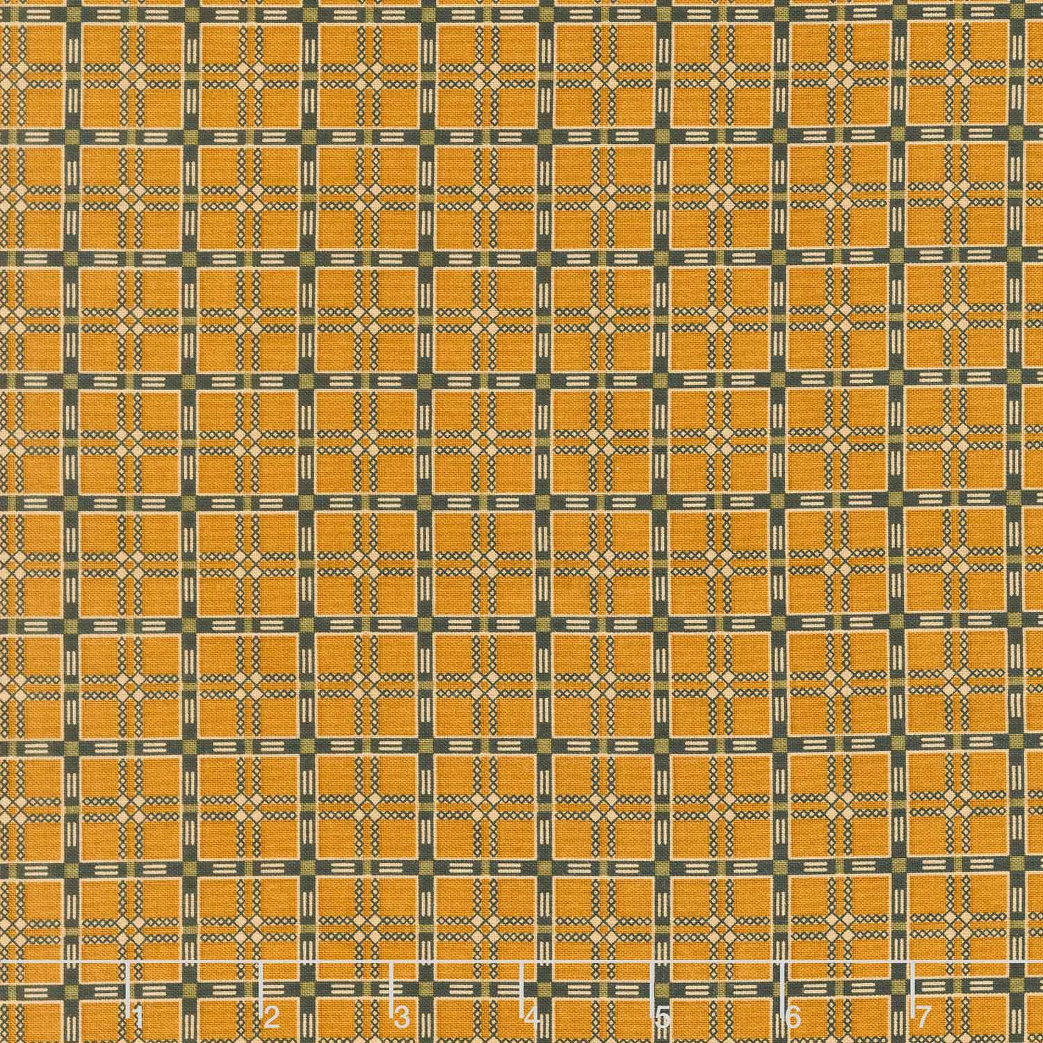 Madison Manor Revisited - Plaid Yellow Yardage