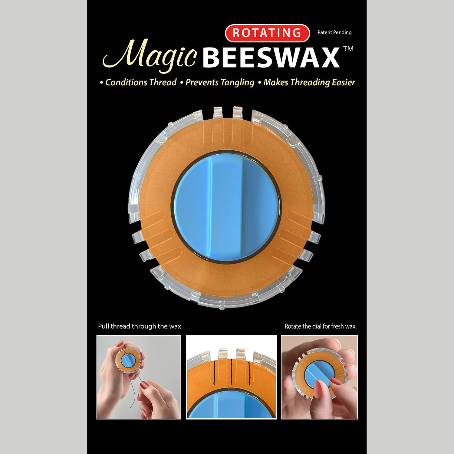 Magic Rotating Beeswax Thread Conditioner - Image 3