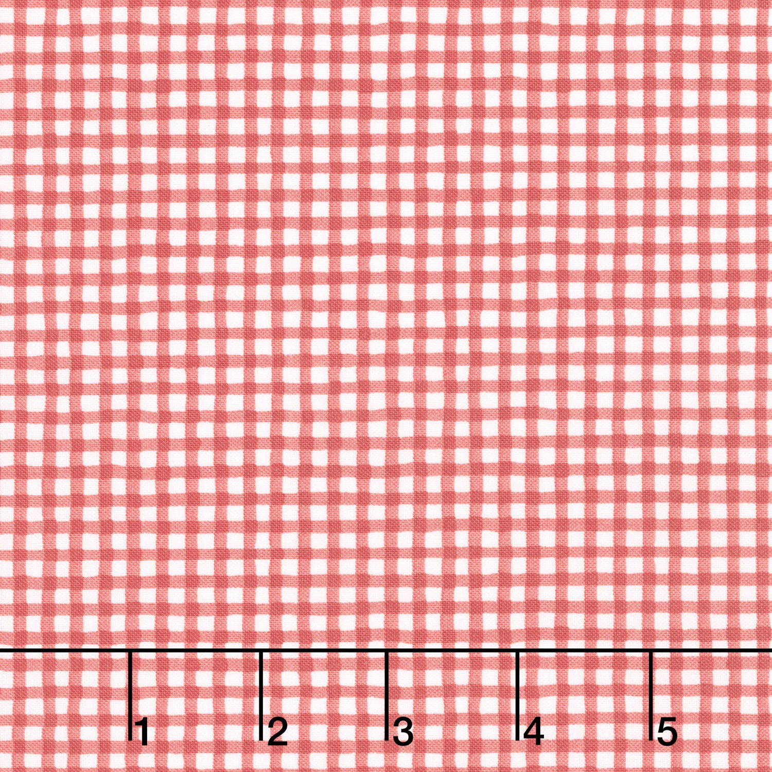 Magical Winterland - Gingham Barn Red Yardage - Image 2