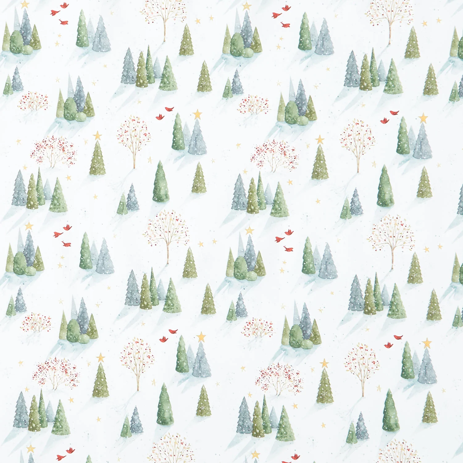 Magical Winterland - Trees Snow Yardage