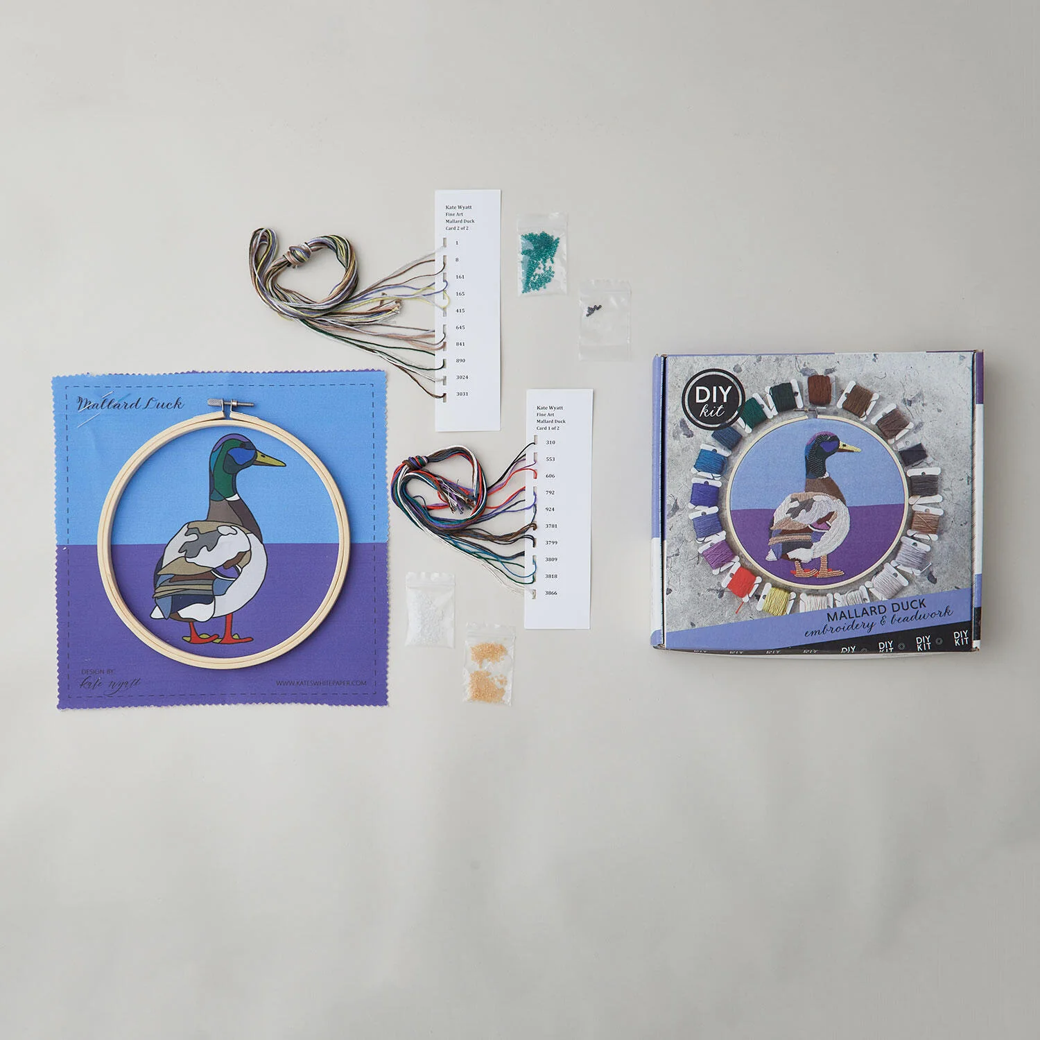 Mallard Duck Embroidery and Beadwork Kit - Image 4