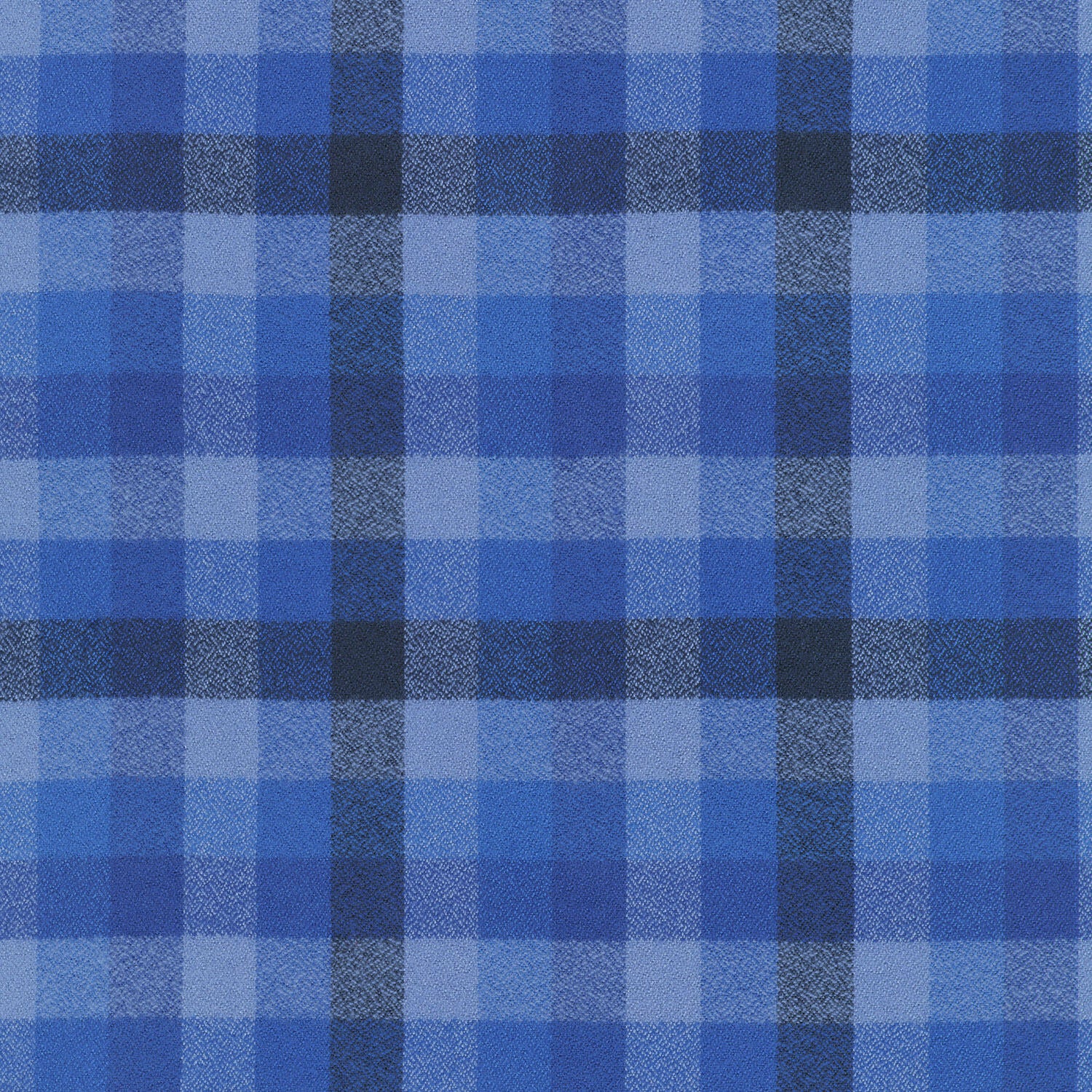 Mammoth Flannel Wide - Plaid Royal Yardage