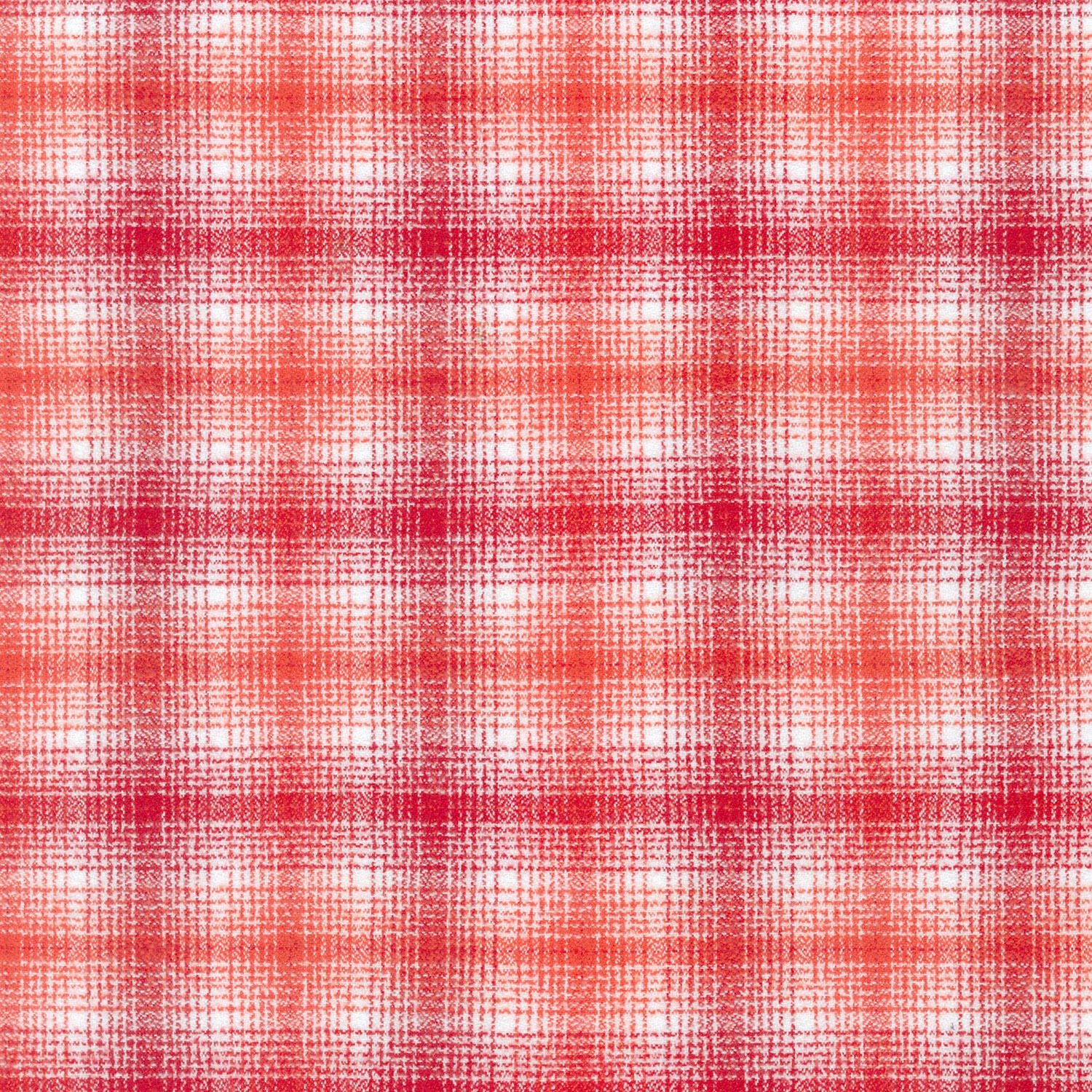 Mammoth Junior Flannel - Ombre Plaid Red Yardage
