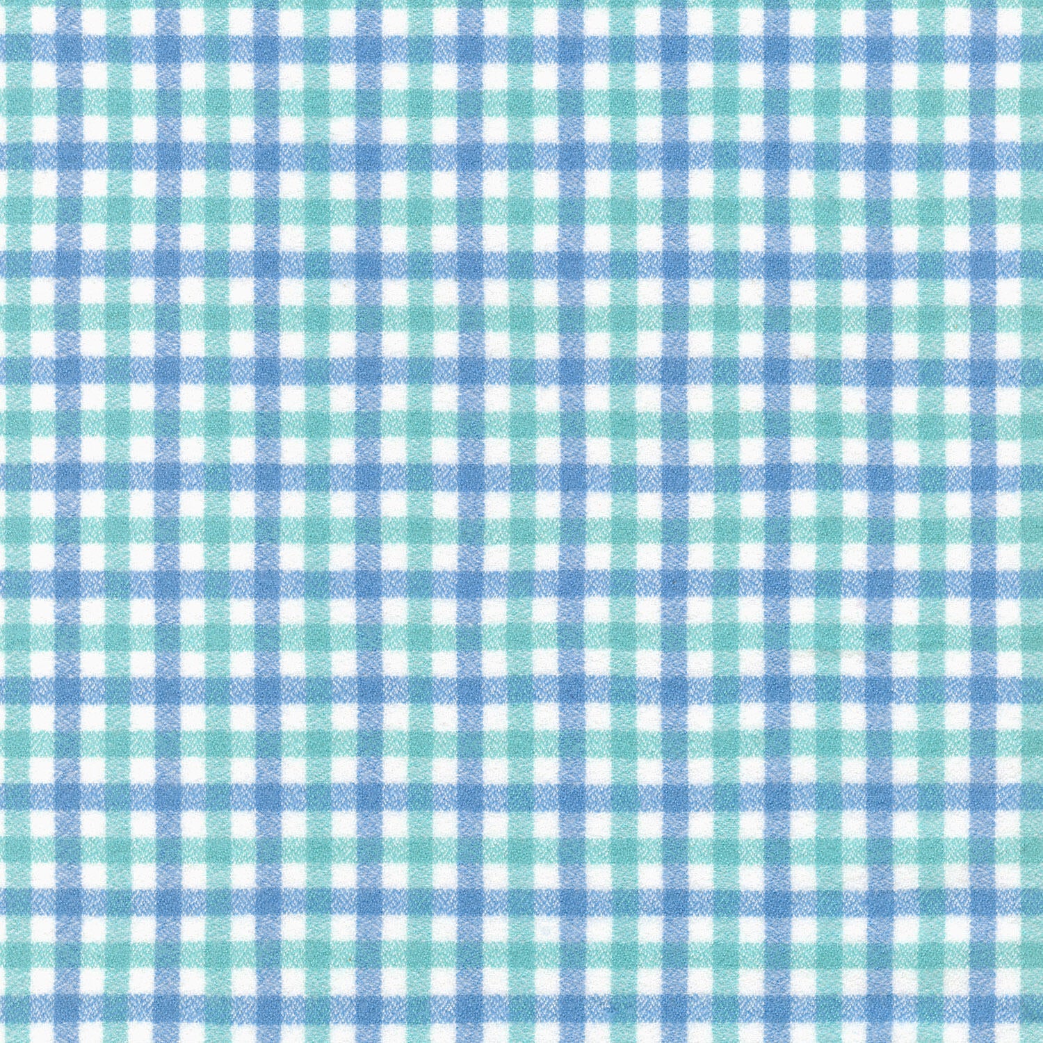 Mammoth Junior Flannel - Small Plaid Sea Glass Yardage