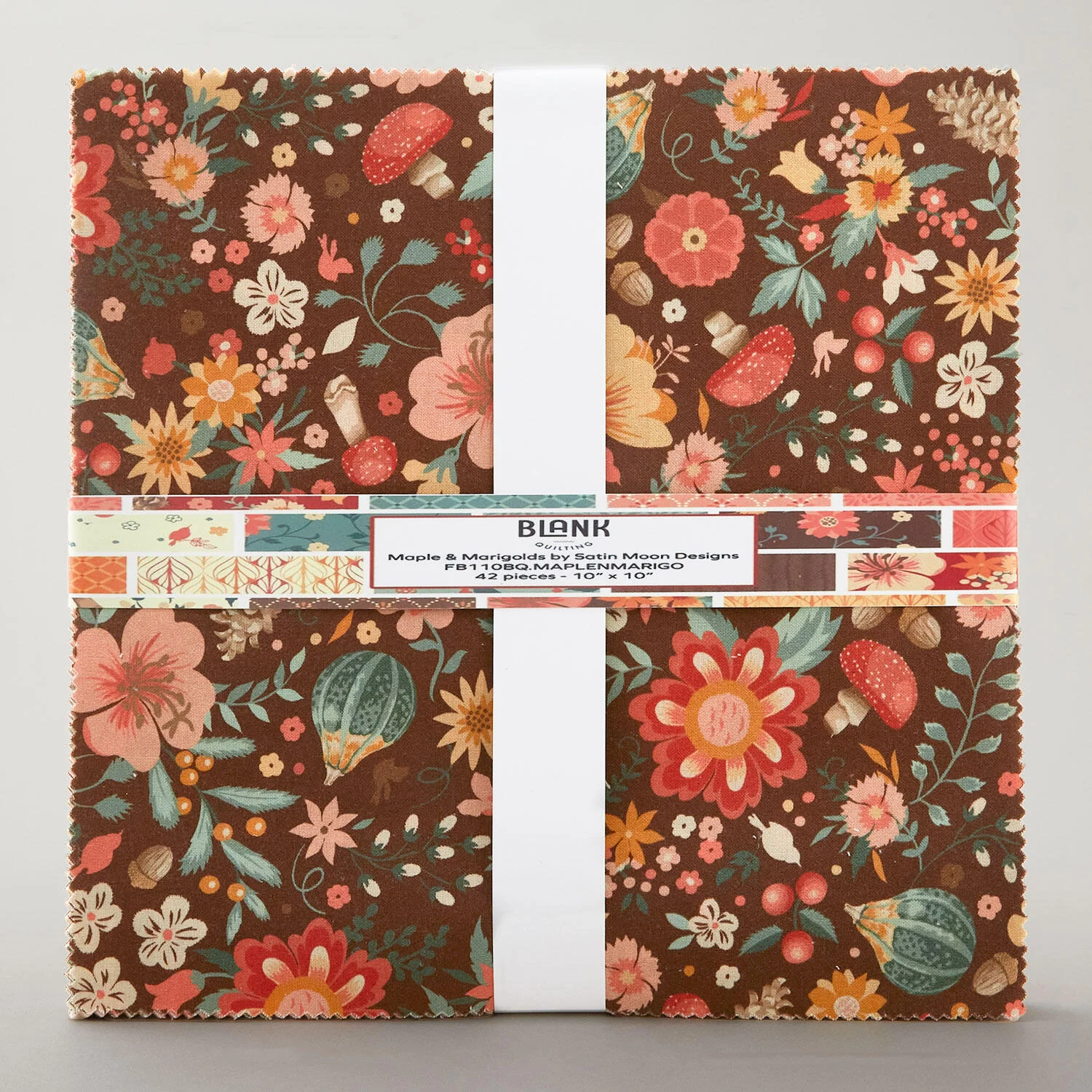 Maple and Marigolds 10" Squares - Image 2