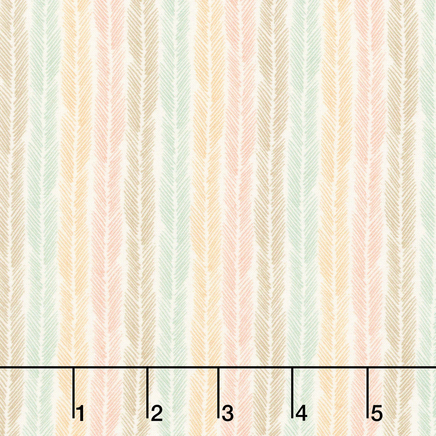 Maple and Marigolds - Feather Stripe Ivory Yardage