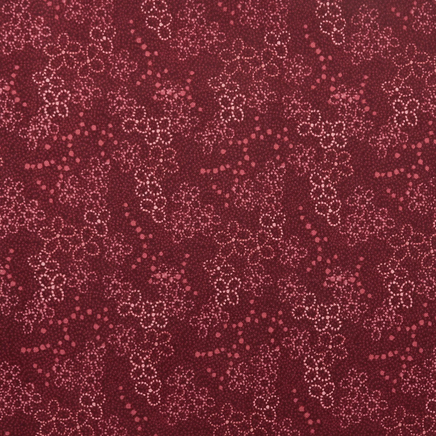 Mariakerke - Dotty Floral Texture Burgundy 2 Yard Cut - Image 2
