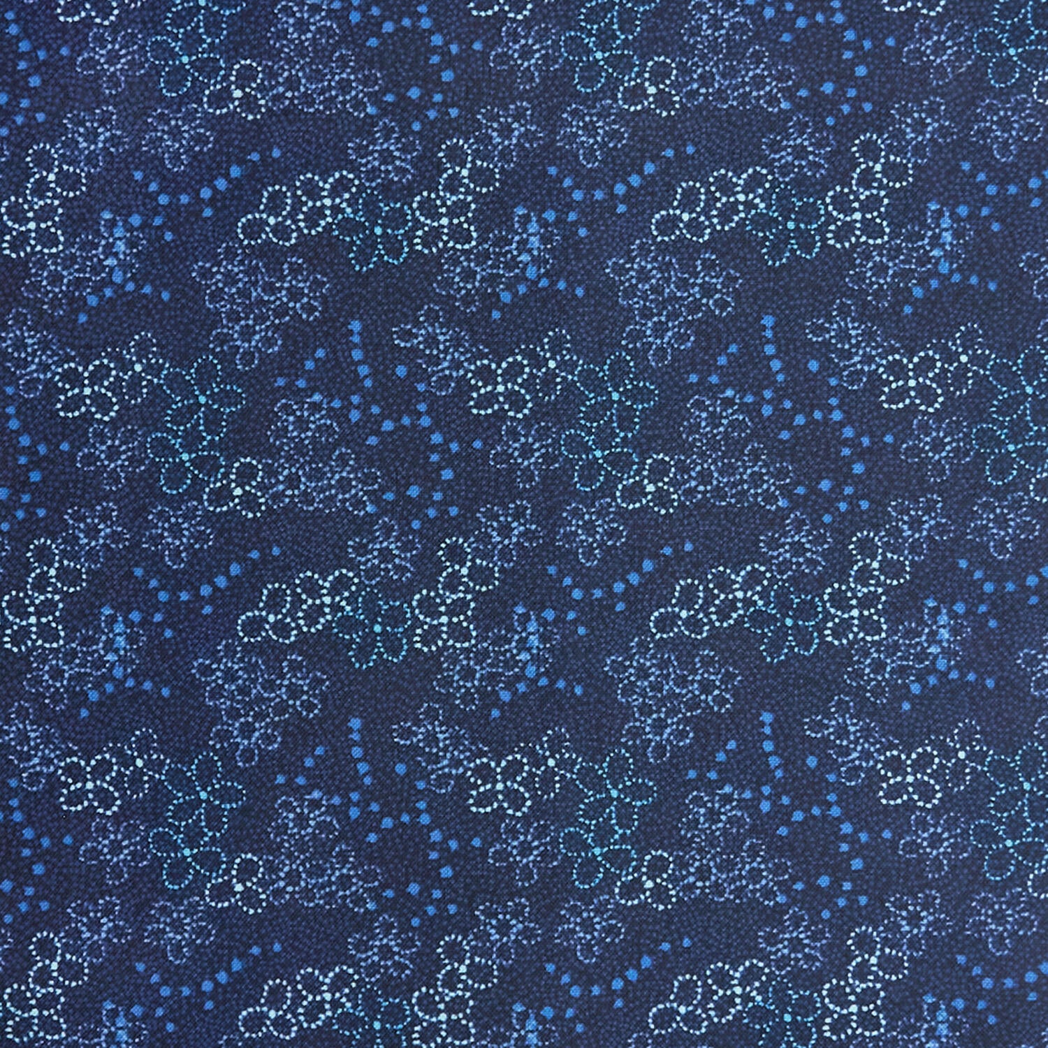 Mariakerke - Dotty Floral Texture Prussian Blue 2 Yard Cut - Image 2