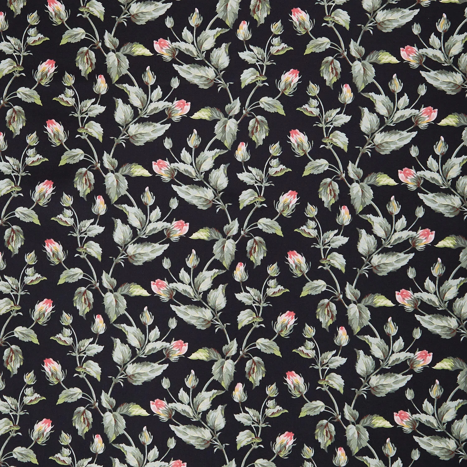 Marlowe - Leaves Black Yardage