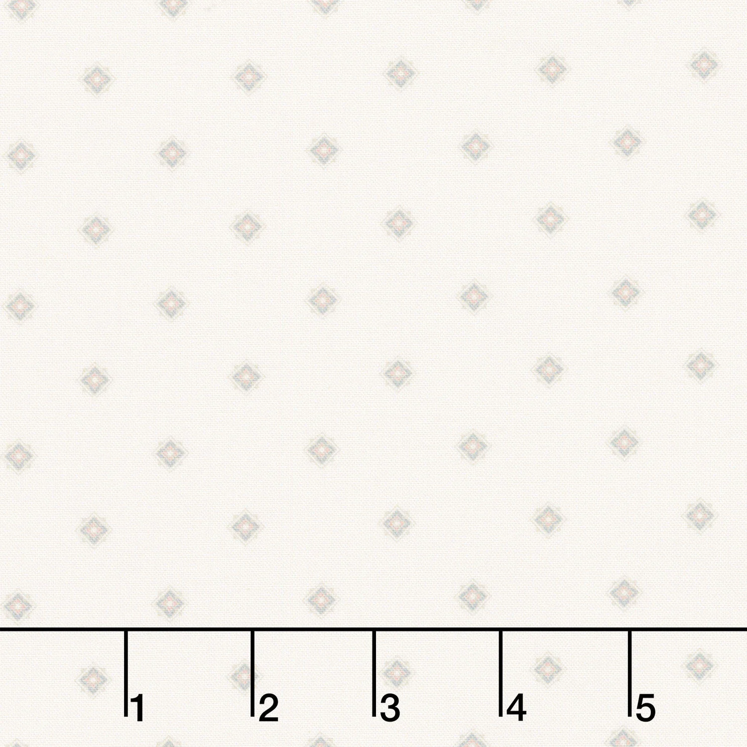 Meadow Blush - Geo White Yardage