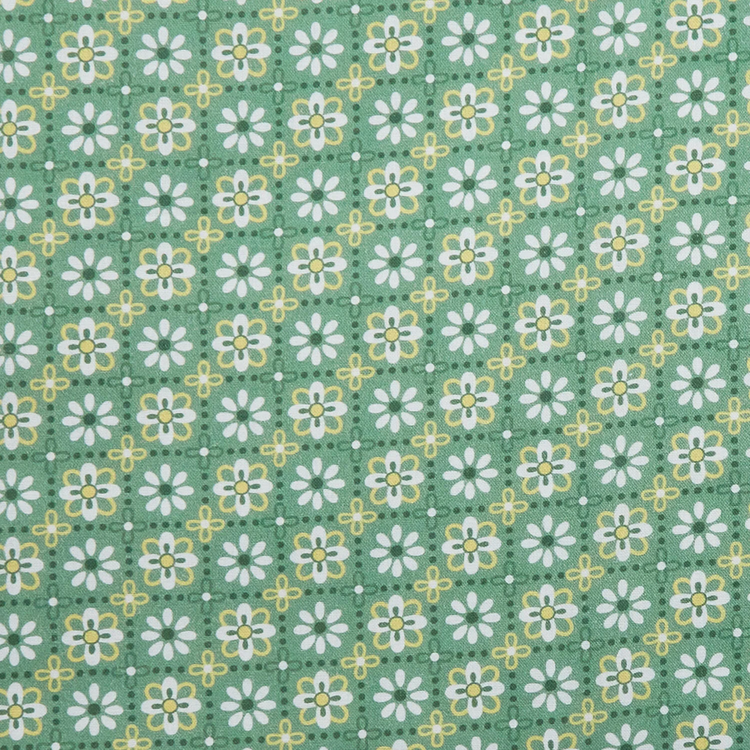 Meadow Breeze Favorites - Flower Stripe Green 2 Yard Cut - Image 2