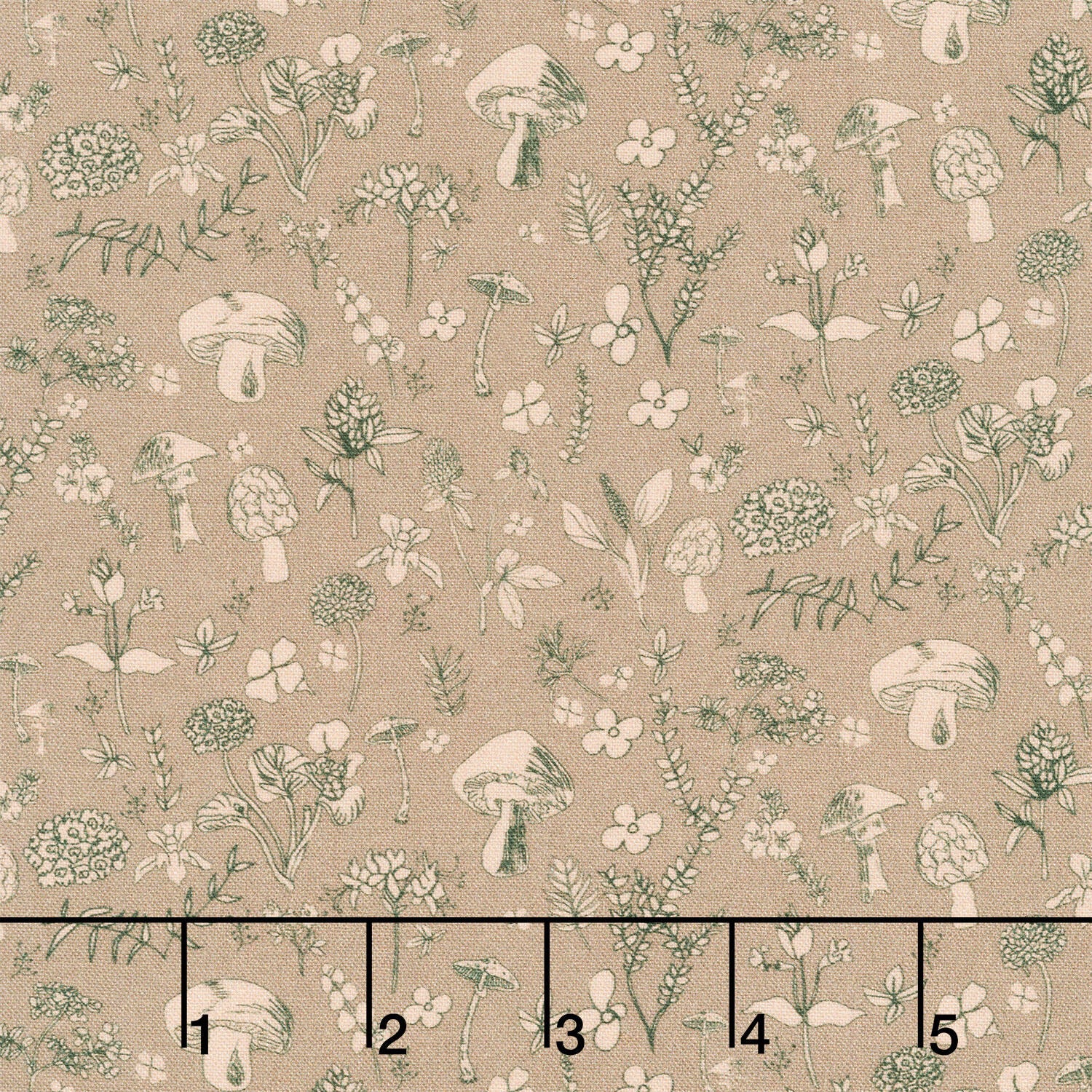 Meadow Mushrooms - Neutral Yardage