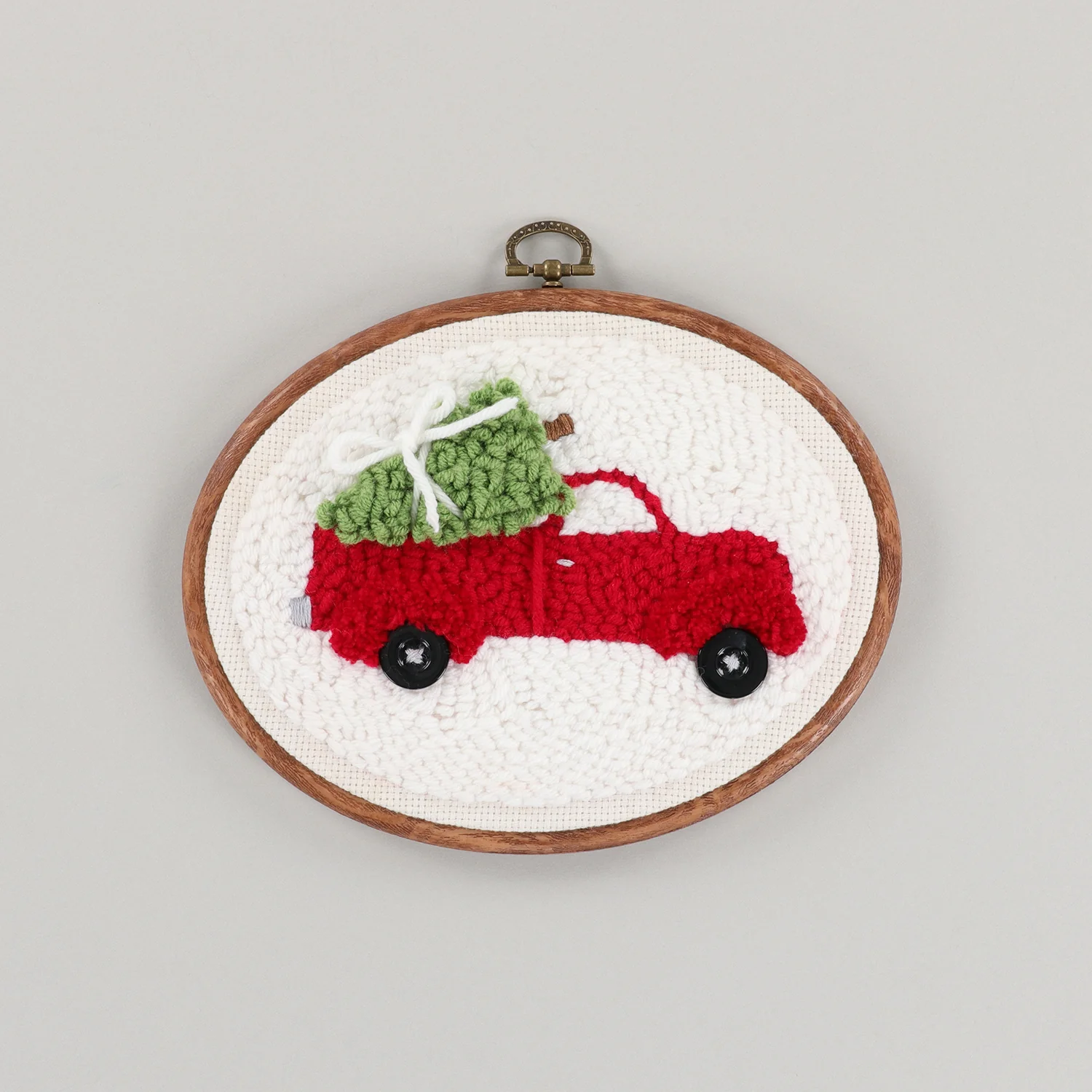 Merrily We Roll Along Punch Needle Hoop Kit - Image 2