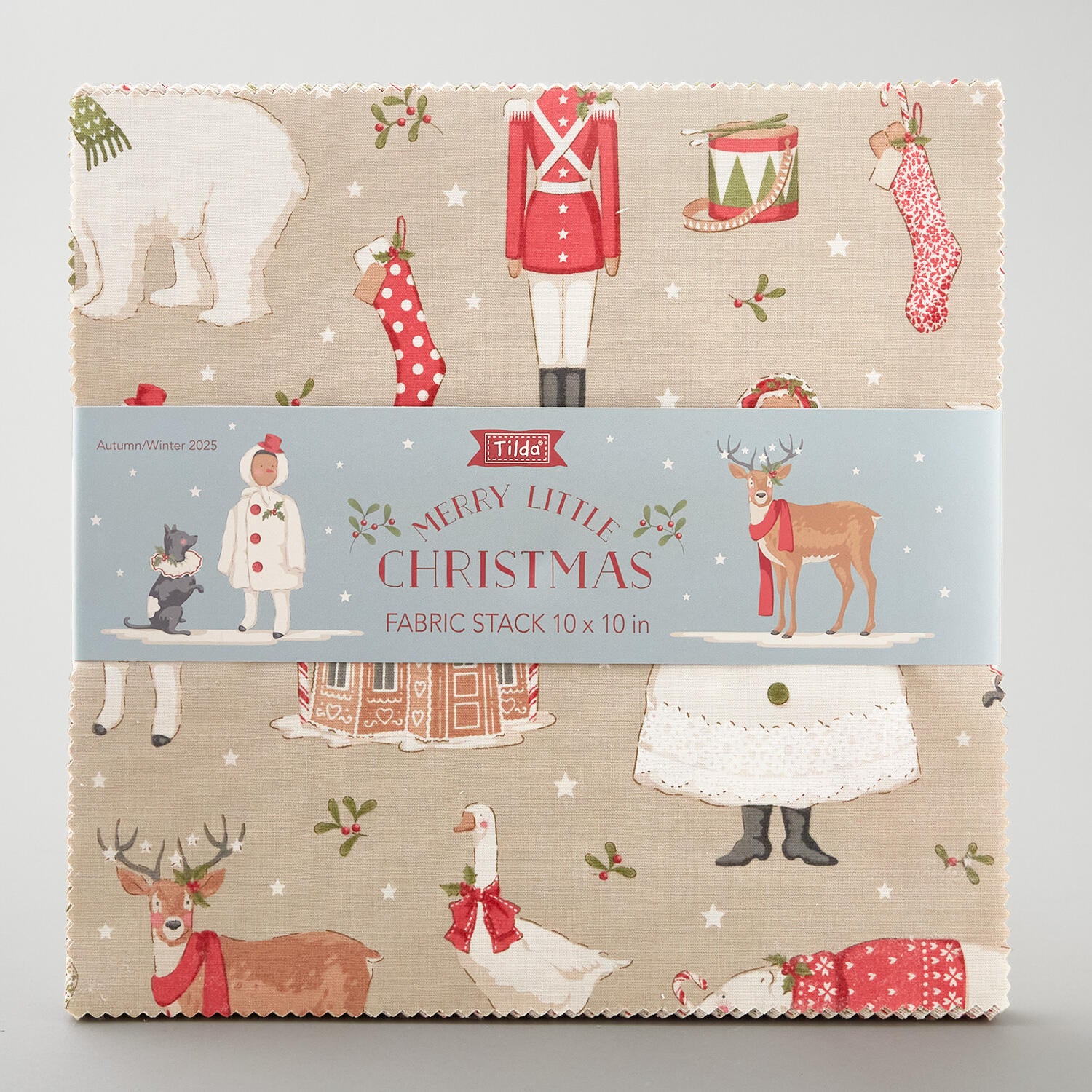Merry Little Christmas 10" Squares - Image 2