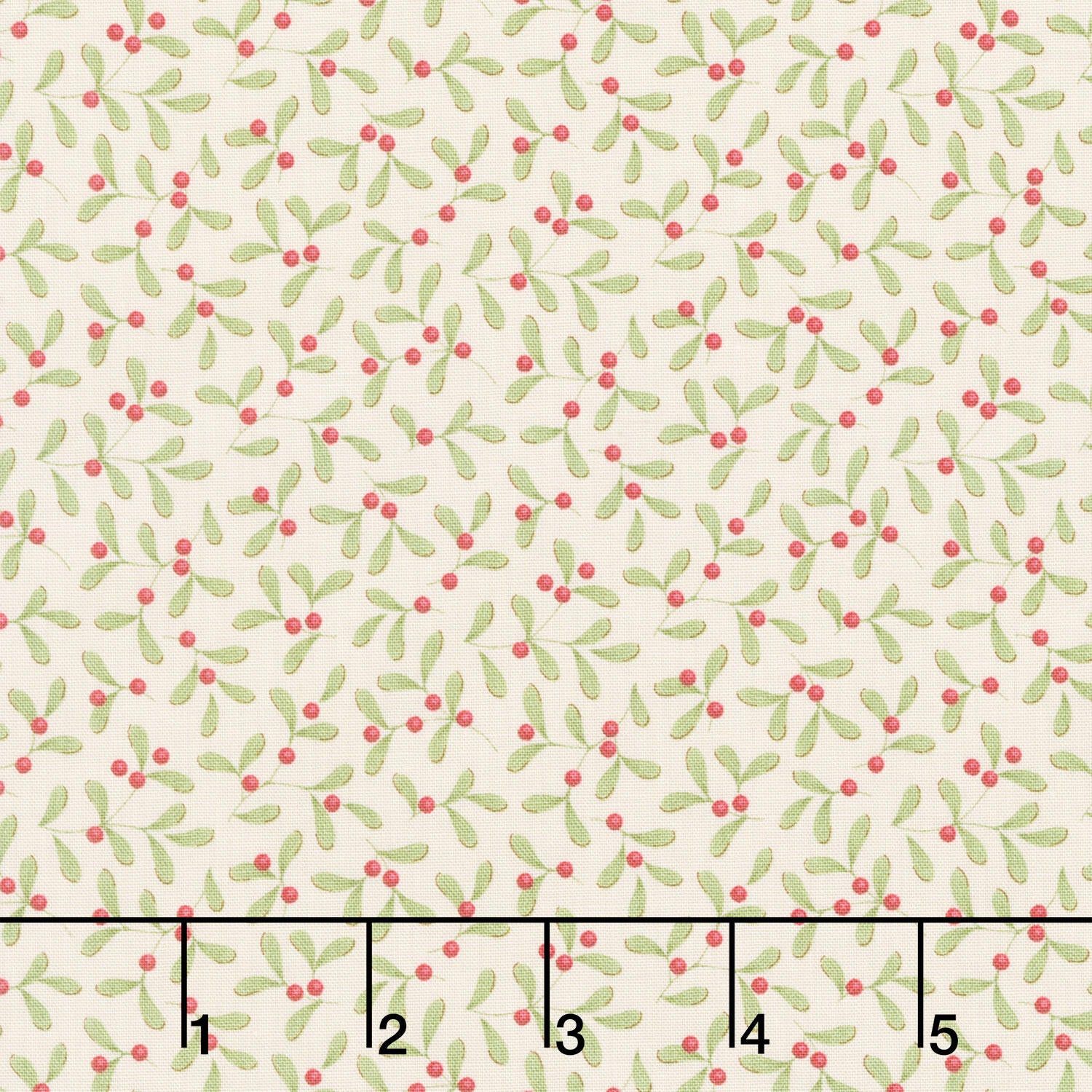 Merry Little Christmas - Mistletoe Cream Yardage