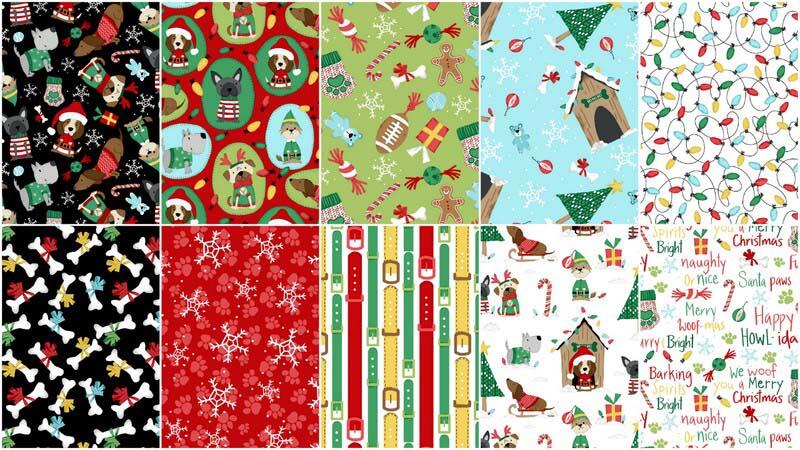 Merry Woof-mas Fat Quarter Bundle - Image 3