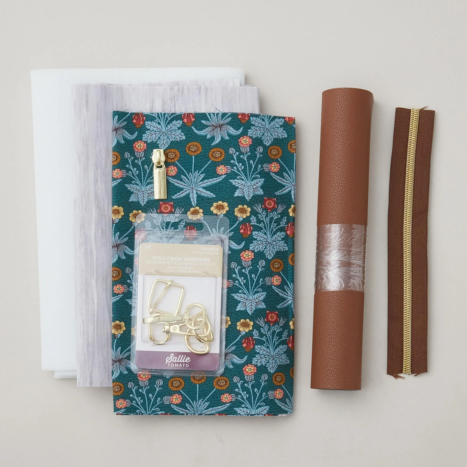 Mia Crossbody Bag Kit - Teal/Brown - Image 2