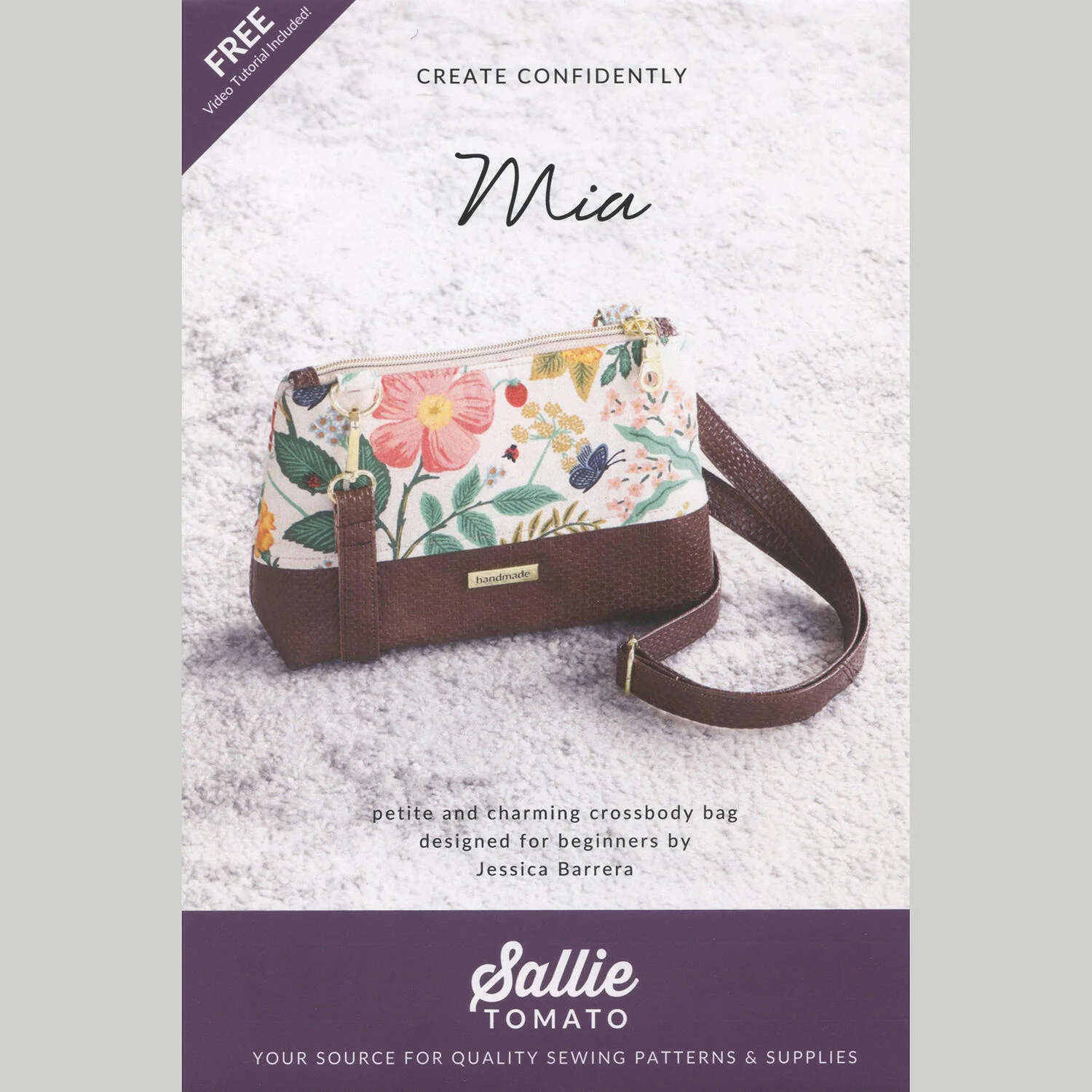 Mia Crossbody Bag Kit - Teal/Brown - Image 4