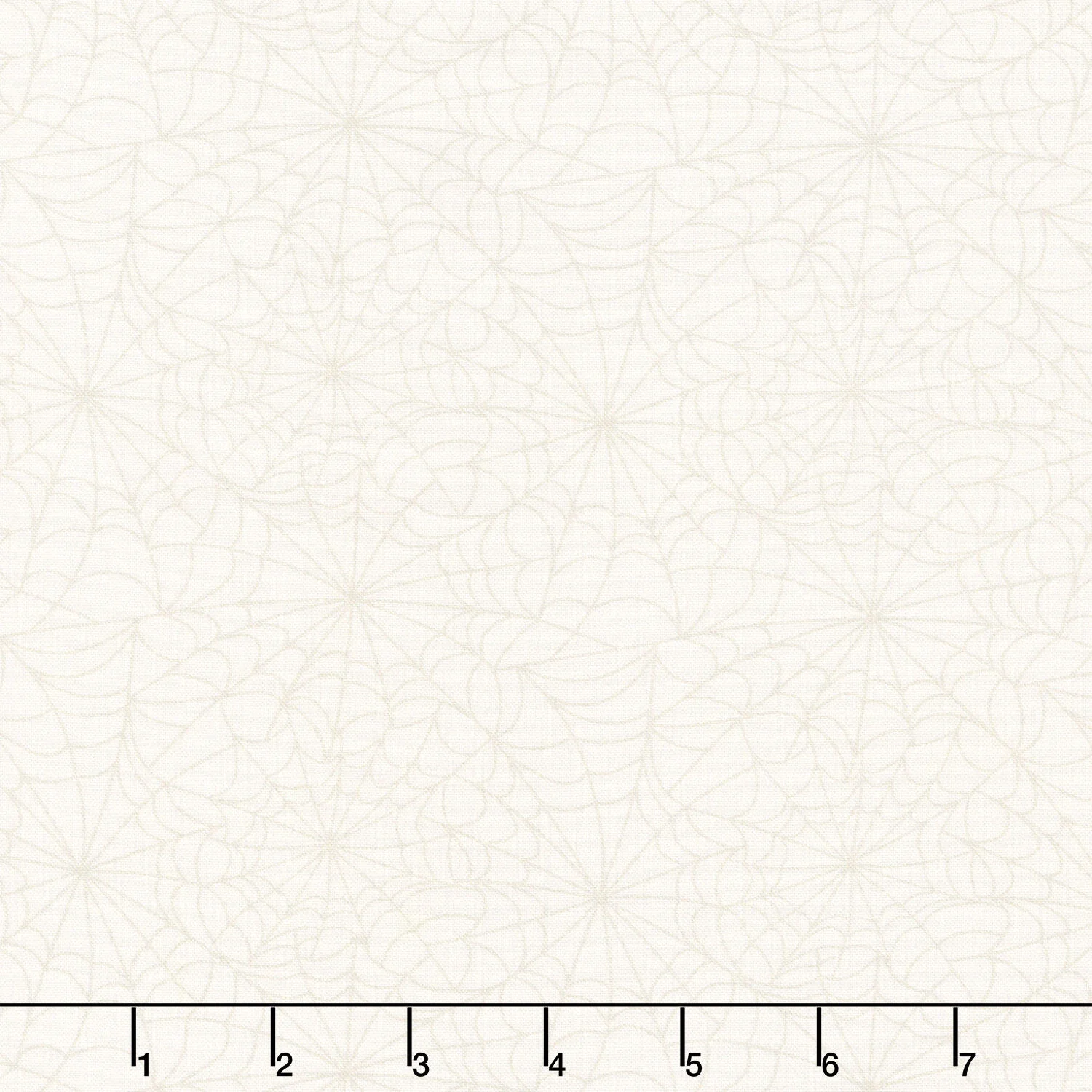 Midnight Masquerade - Spider Web Allover Ecru Yardage