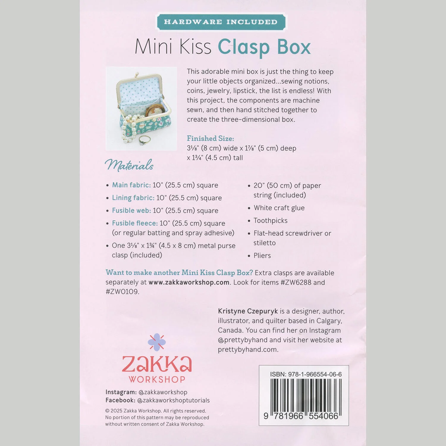 Mini Kiss Clasp Box Pattern - Image 2