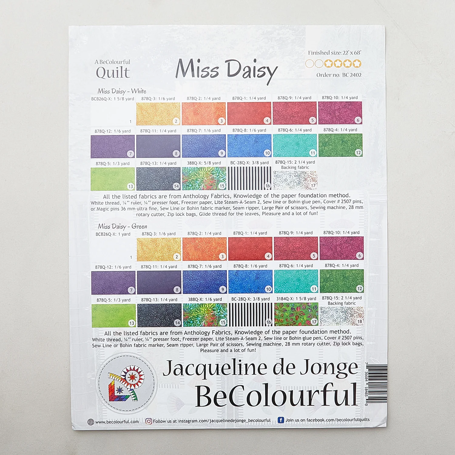 Miss Daisy Table Runner Kit - Image 4