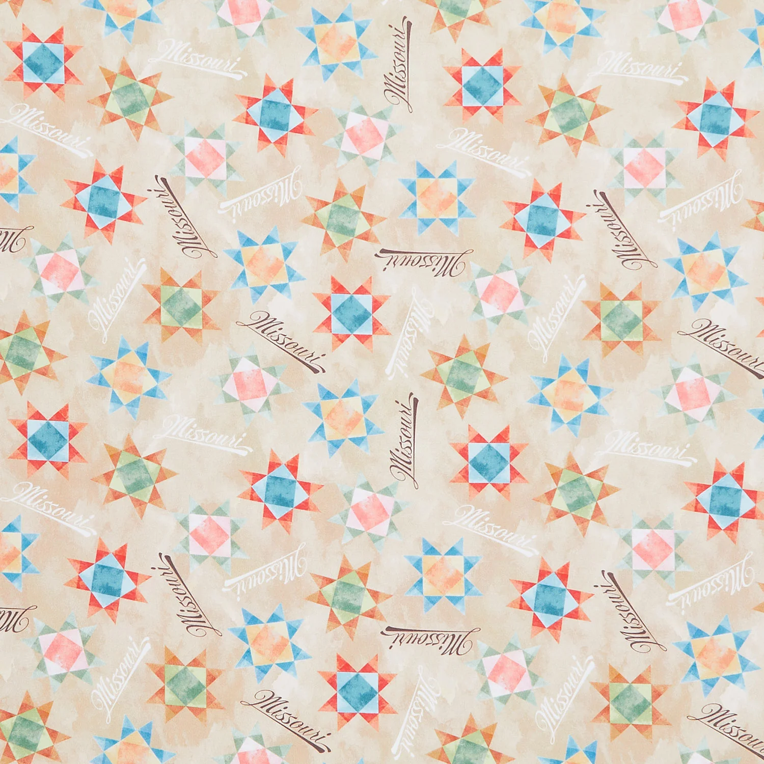 Missouri Shop Hop 2024 - Missouri Quilt Block Multi Yardage