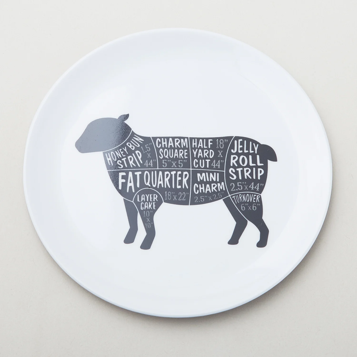 Missouri Star Animal Fabric Cuts 6" Melamine Plate Set - Image 2